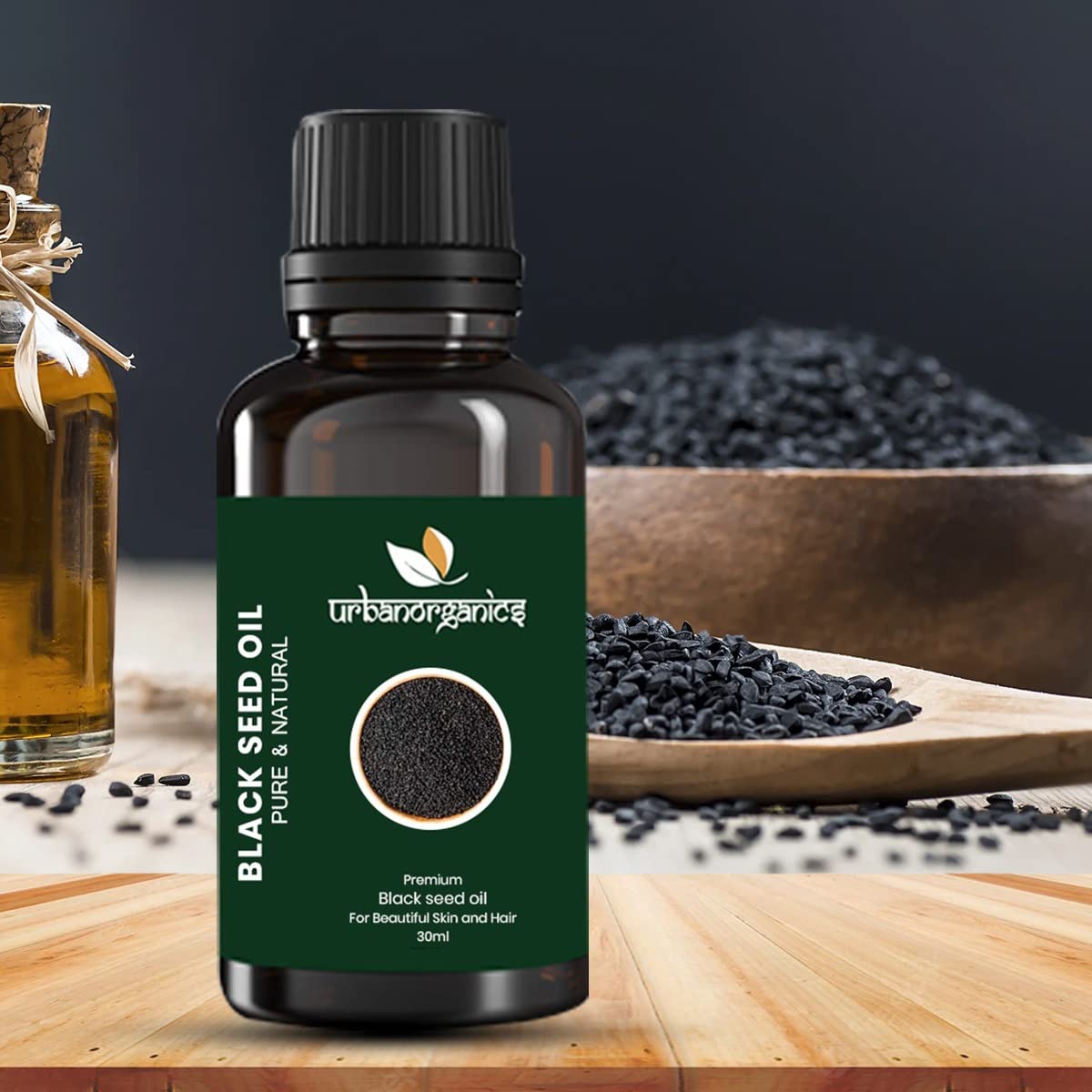 Organic Black Seed Oil for Hair Growth & Skin Care - Anti-Hairfall Treatment, Moisturizes Dry Skin, Adds Shine & Softness (30ml) | Perfect for Daily Hair & Skin Routine, Natural Beauty Regimen