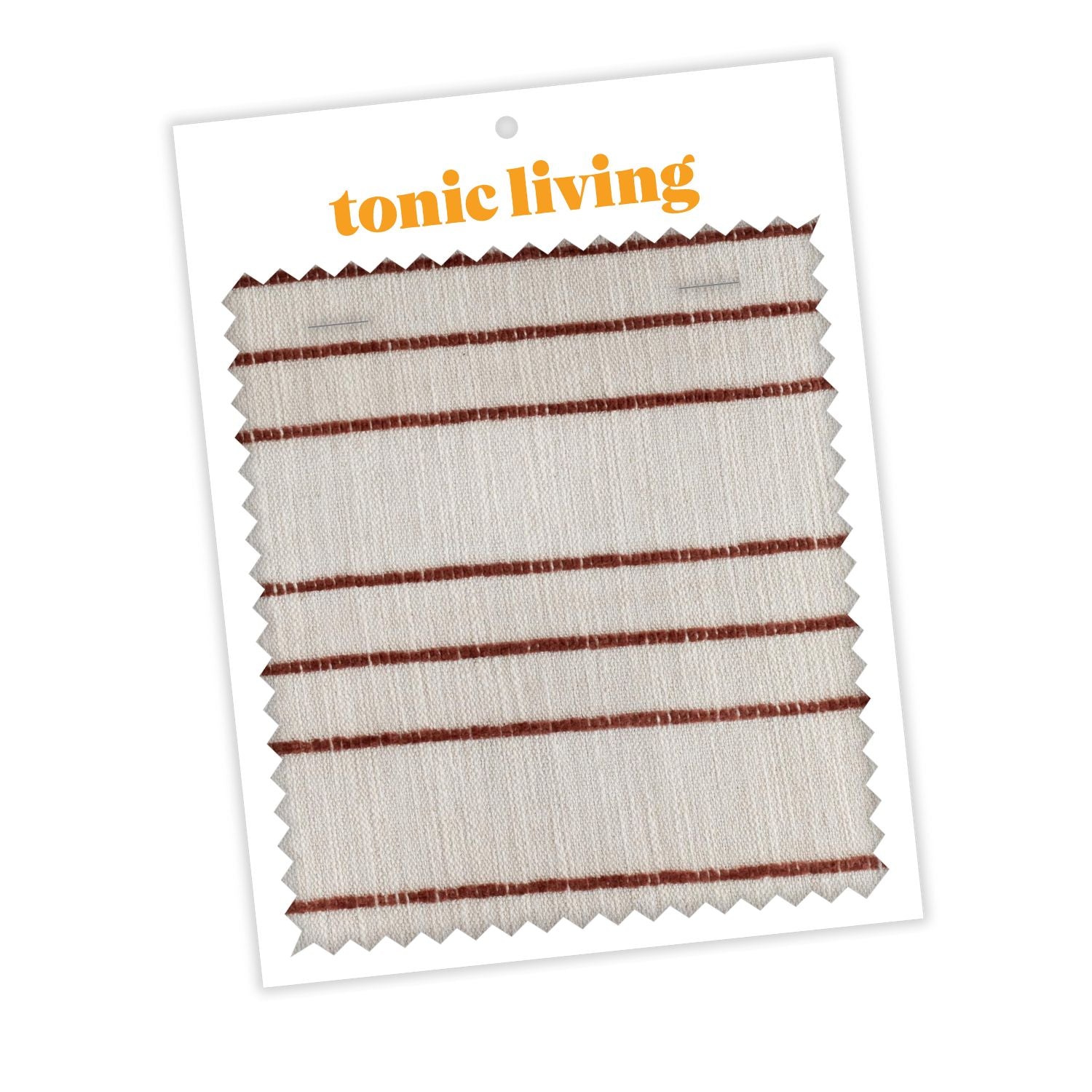 Premium Spar Stripe Russet Fabric - Buy High-Quality Swatches Online | Perfect for Upholstery, Home Decor & DIY Projects