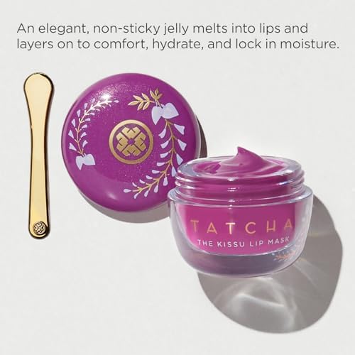 Tatcha Dewy Skin & Lip Hydrating Set - Travel Size Rice Wash, Full Size Dewy Skin Cream & Wisteria Lip Mask ($119 Value) | Skincare Gift Set for Dry Skin, Perfect for Travel & Nighttime Routine