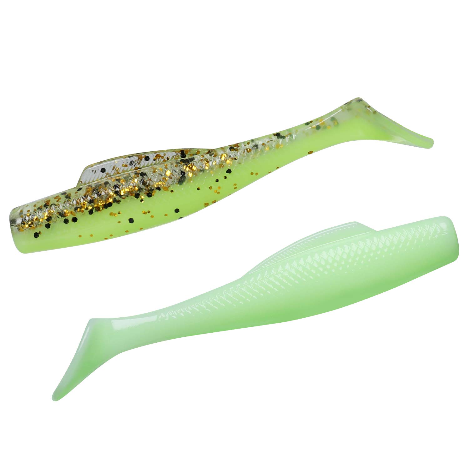 GOTOUR Pre-Rigged Jig Head Fishing Lures - Soft Jointed Swimbaits for Bass, Walleye & Shad | Weedless Bass Lures with Spinner | Freshwater & Saltwater Fishing Jigs | Perfect for Lake, River and Ocean Fishing Adventures