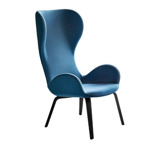 Midj Dalia PE LN TS Lounge Chair - Modern Comfortable Lounge Chair for Living Room, Bedroom, or Office - Perfect for Relaxing, Reading, or Napping
