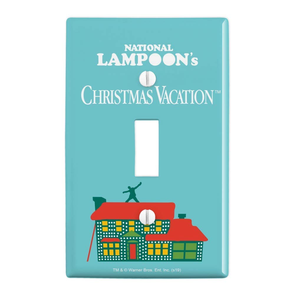 Christmas Vacation Griswold House Logo Plastic Wall Decor Light Switch Plate Cover - Holiday Home Decoration for Bedroom, Living Room & Office