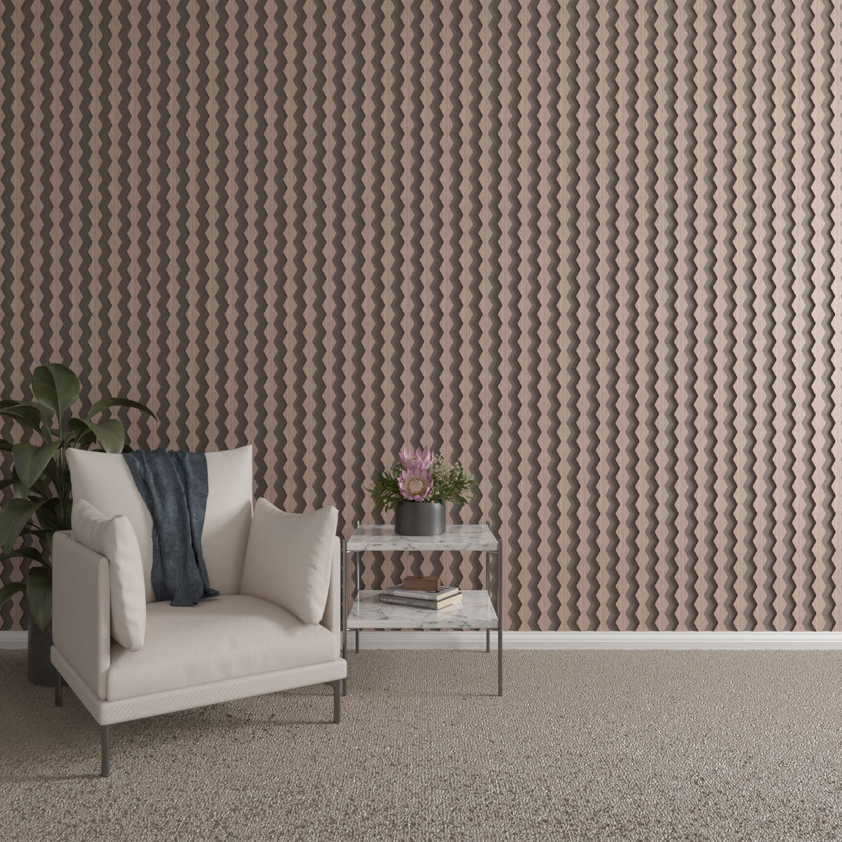 Sheyenne Adjustable Wood Slat Wall Kit - Modern DIY Room Divider & Decorative Wall Panel for Living Room, Bedroom, Office - Easy Installation & Customizable Design