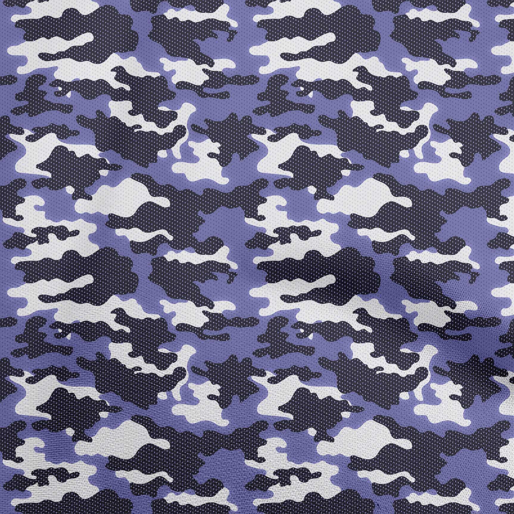 oneOone Velvet Violet Camouflage Fabric by The Yard - 58 Inch Wide Printed DIY Sewing Material for Clothing, Crafts & Home Decor