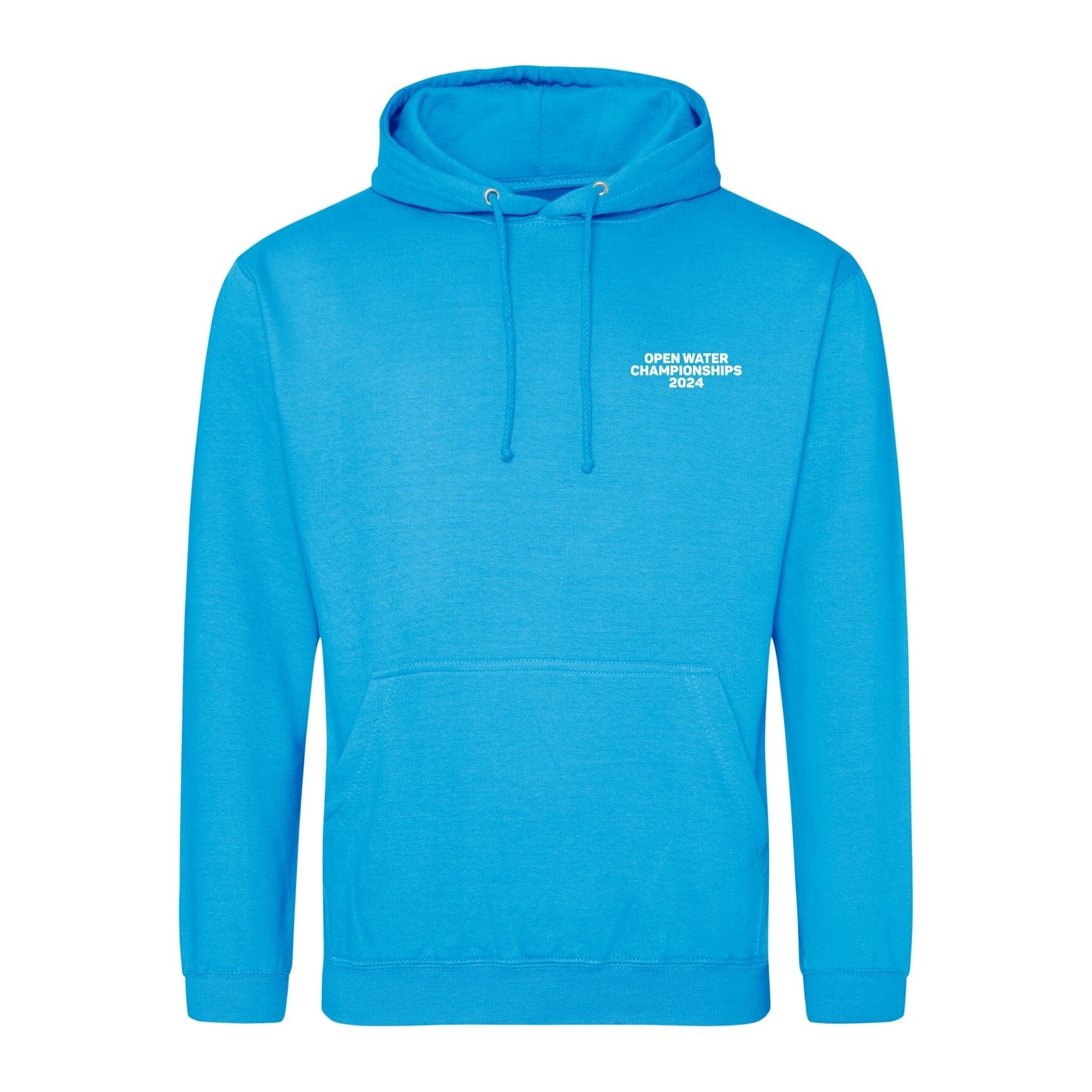 Swim England North West & North East Open Water Regional Championships 2024 Hoodie - Hawaiian Blue | Comfortable Athletic Sweatshirt for Swimming Competitions & Outdoor Activities