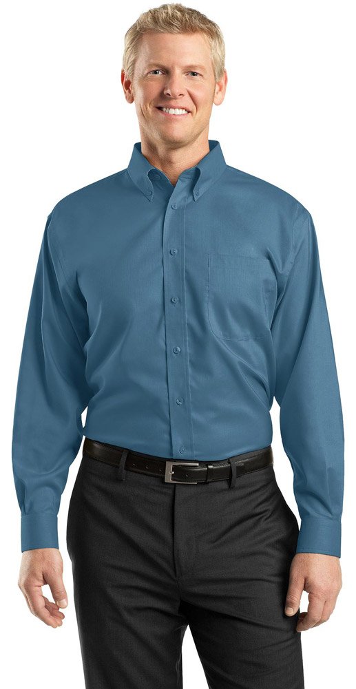Red House Men's Non-Iron Nailhead Button Down Shirt | Wrinkle-Free Dress Shirt for Business Casual & Office Wear