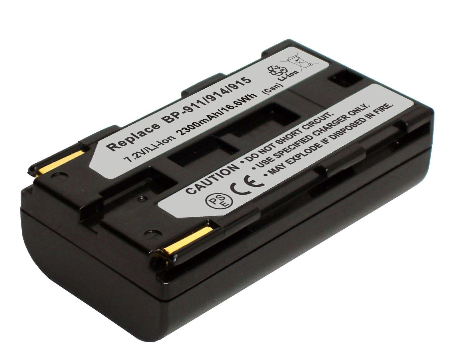 7.2V 2200mAh Replacement Battery for Canon ES50 ES55 ES60 ES65 ES75 ES300V ES410V ES420V ES520A ES4000 ES5000 ES6000 Camcorders - Compatible with BP-911 BP-911K BP-914 BP-915 - Perfect for Travel Vlogging & Outdoor Video Shooting