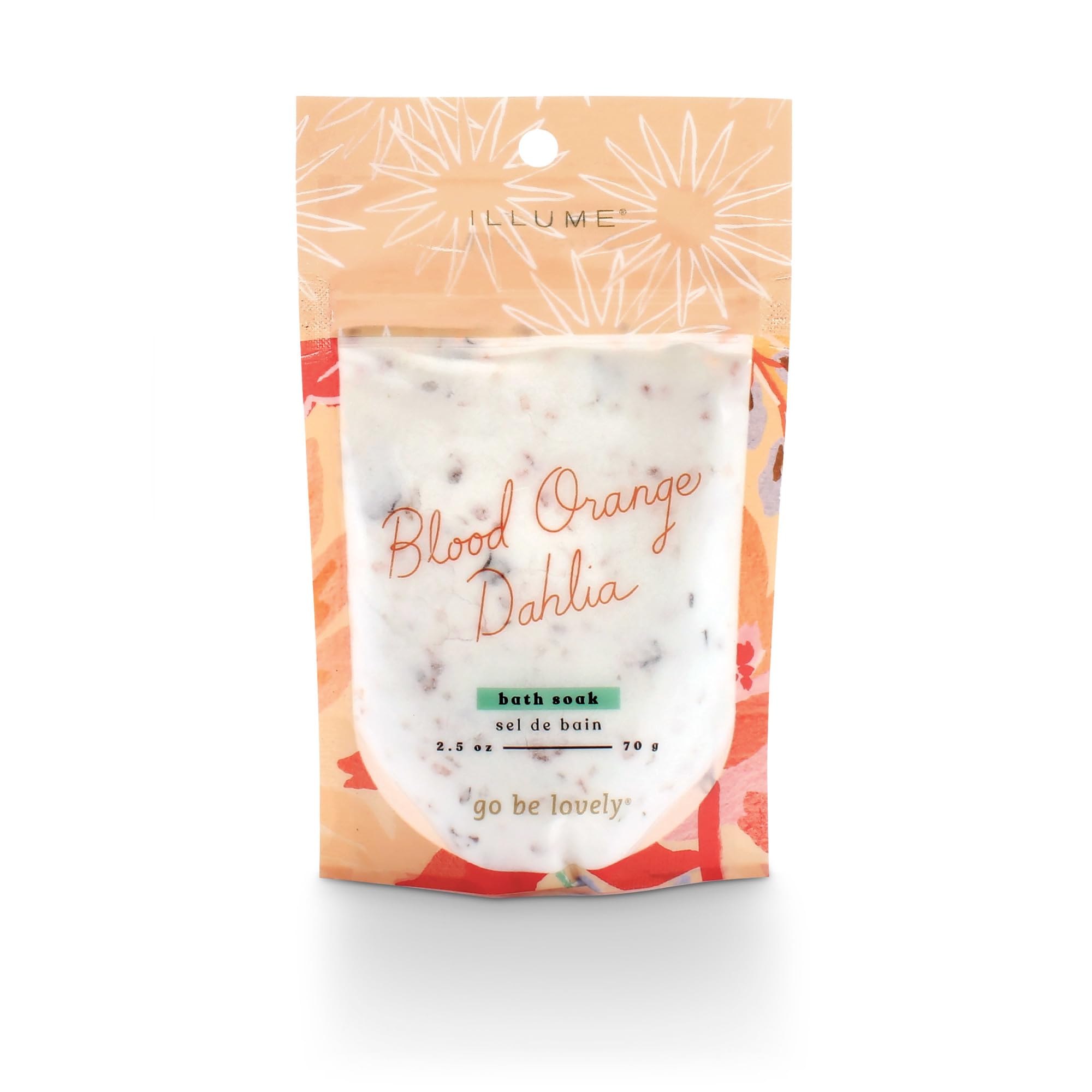 ILLUME Go Be Lovely Bath Soak with Rose Botanicals & Blood Orange Dahlia - Relaxing Aromatherapy for Stress Relief & Self-Care at Home