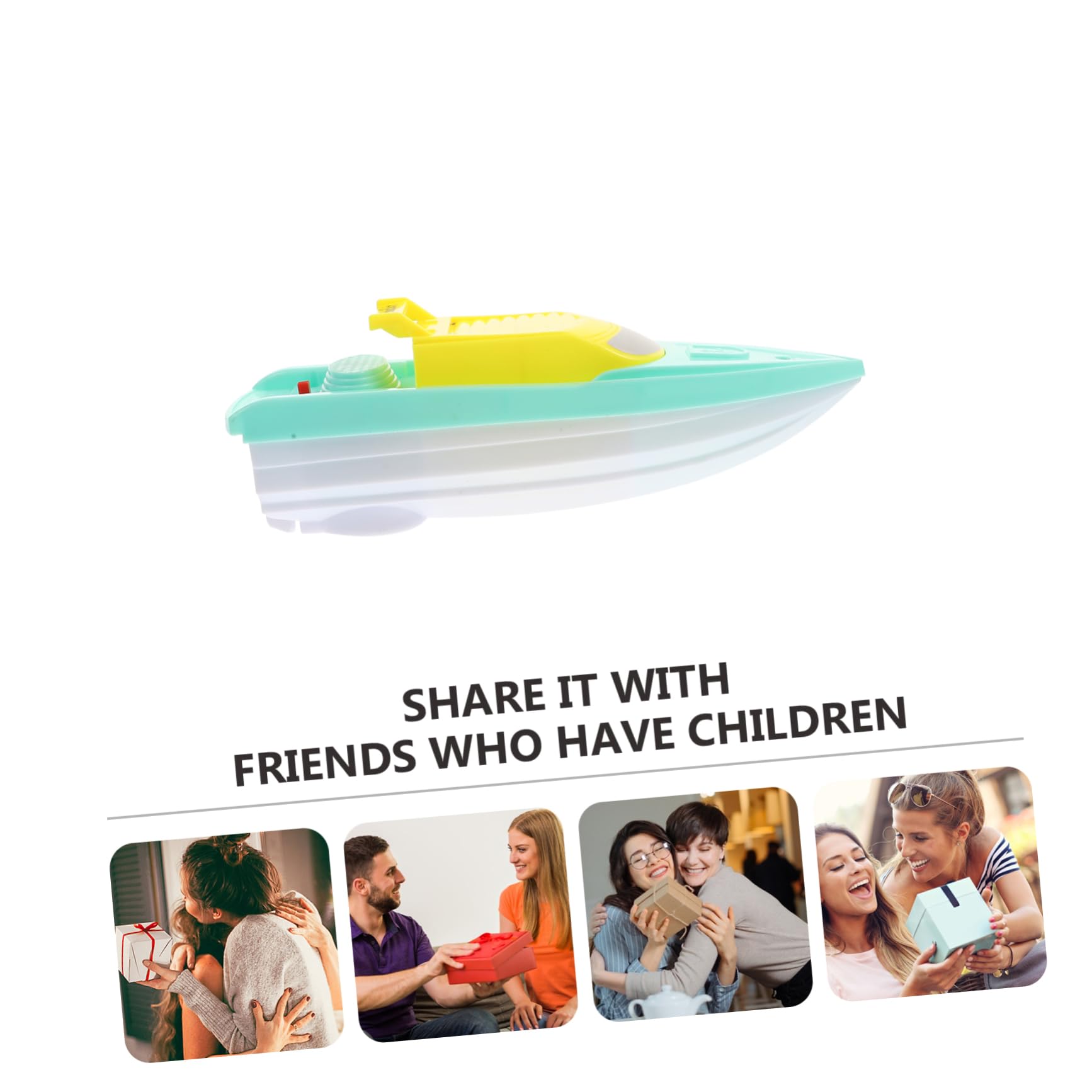 **WESIEVYA Kids Speed Boat Toy - Floating Plastic Swimming Pool & Bath Toys for Toddlers 2-4 Years Old - Fun Water Play for Pools, Bathtubs & Outdoor Activities**