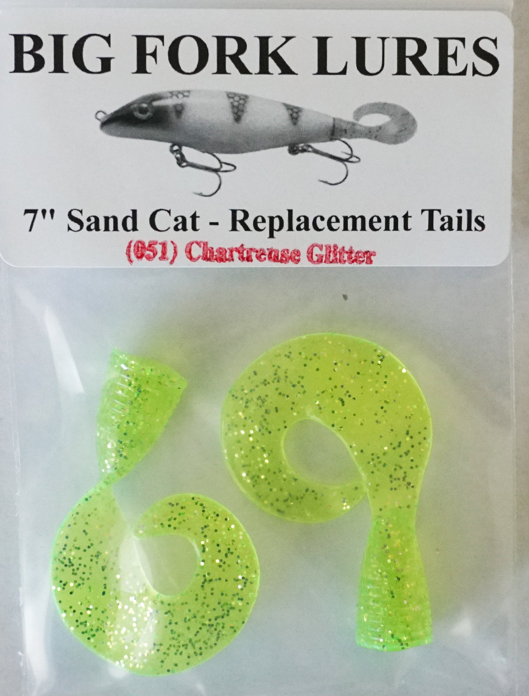 Big Fork Lures Sand Cat LAT Replacement Tails - High Quality Fishing Lure Accessories for Bass, Trout and Walleye - Perfect for Freshwater and Saltwater Angling
