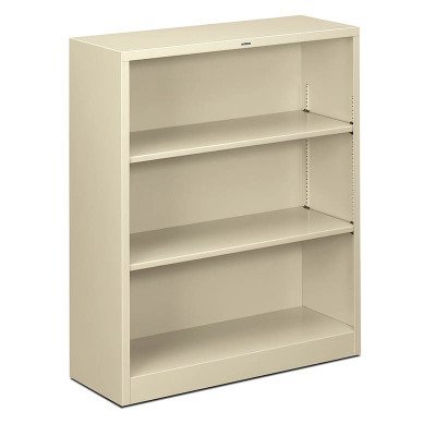 HON Metal Bookcase - 5-Shelf Storage Organizer for Office, Home & Library | Heavy Duty Steel Book Shelf for Books, Files & Decor | Space-Saving Design for Small Rooms & Apartments