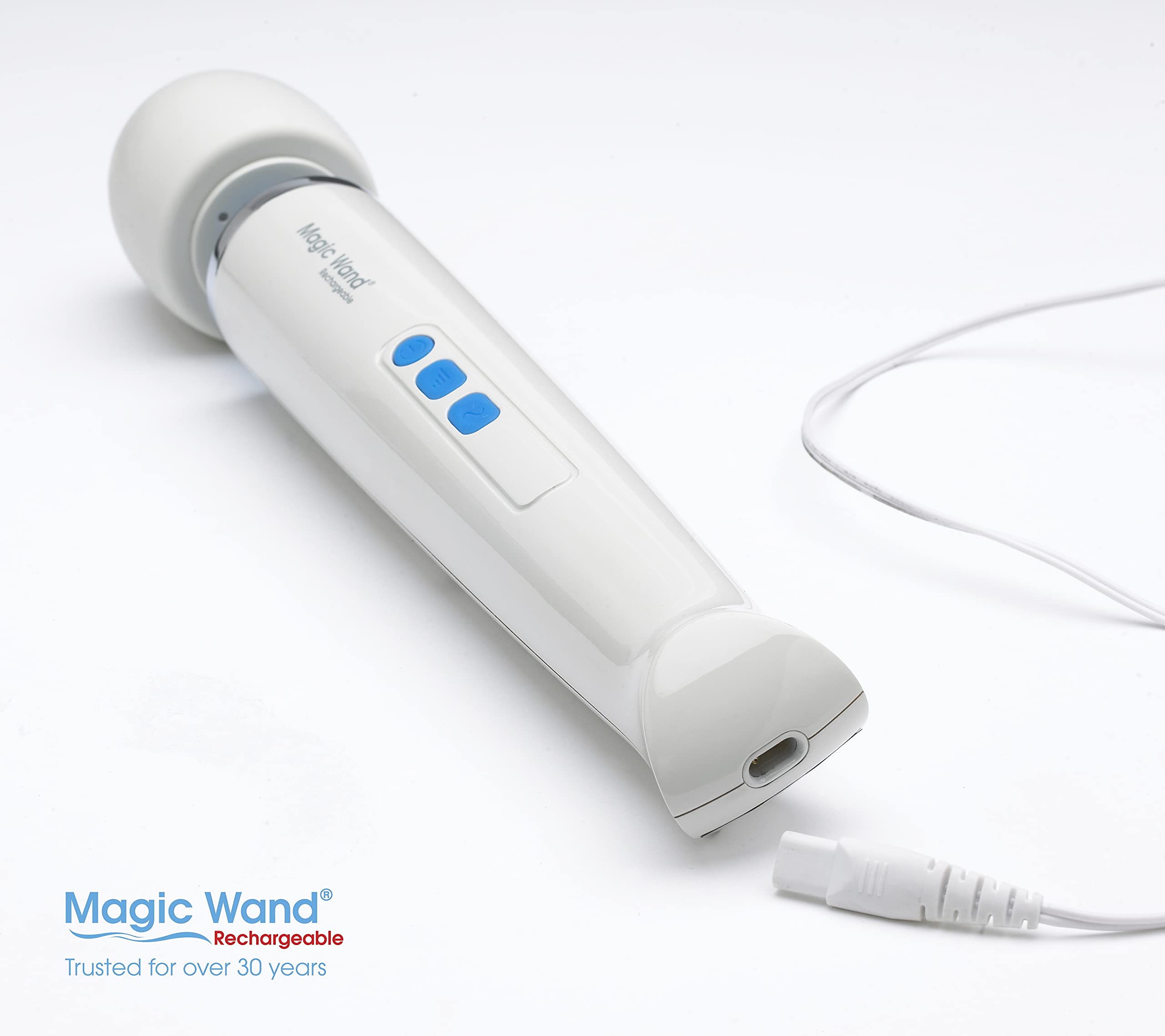 IntiMD Magic Wand Rechargeable Cordless Personal Massager - Viva Kit with Therapeutic Massage & 8oz Moisturizing Lotion for Muscle Relaxation - Perfect for Home Spa, Back Pain Relief & Couples Massage
