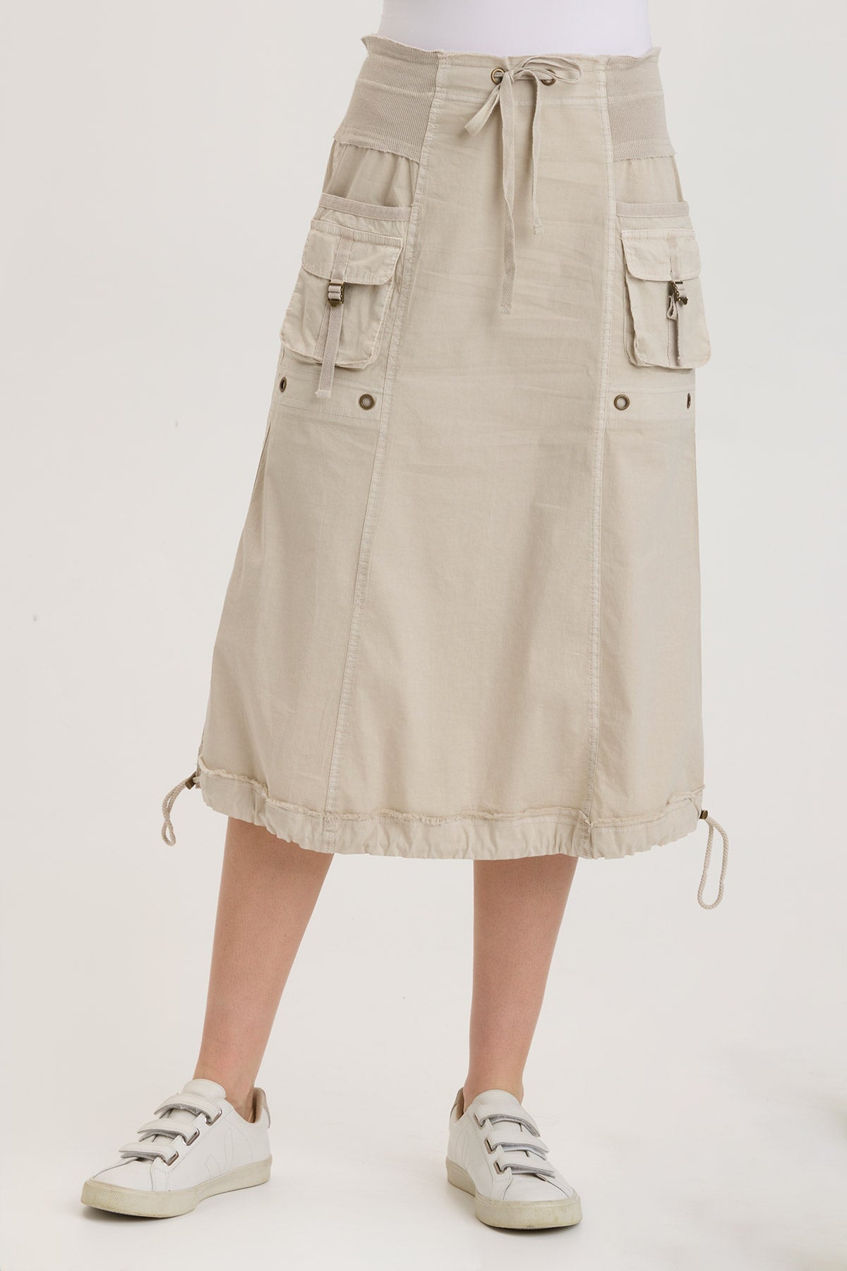 Mayze Skirt Klondike Pigment - Women's High Waisted A-Line Skirt for Casual & Office Wear | Perfect for Spring & Summer Outfits
