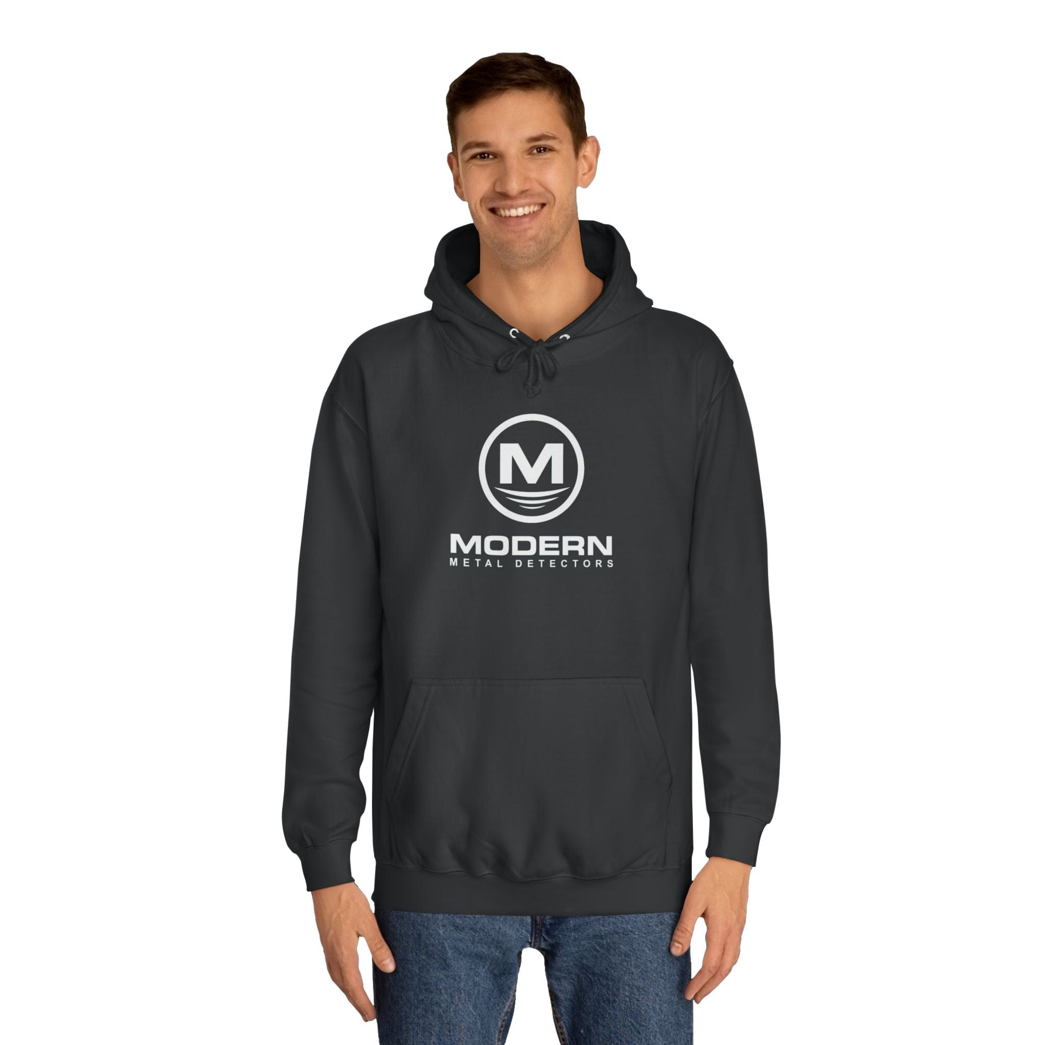Premium Black Modern Metal Detectors Hoodie - Waterproof & Lightweight for Outdoor Treasure Hunting, Beach Combing & Adventure Activities