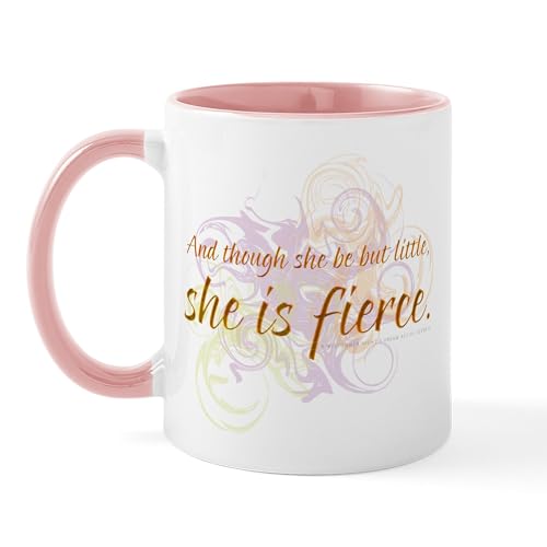 White/Pink Inside - She Is Fierce Swirl Mug