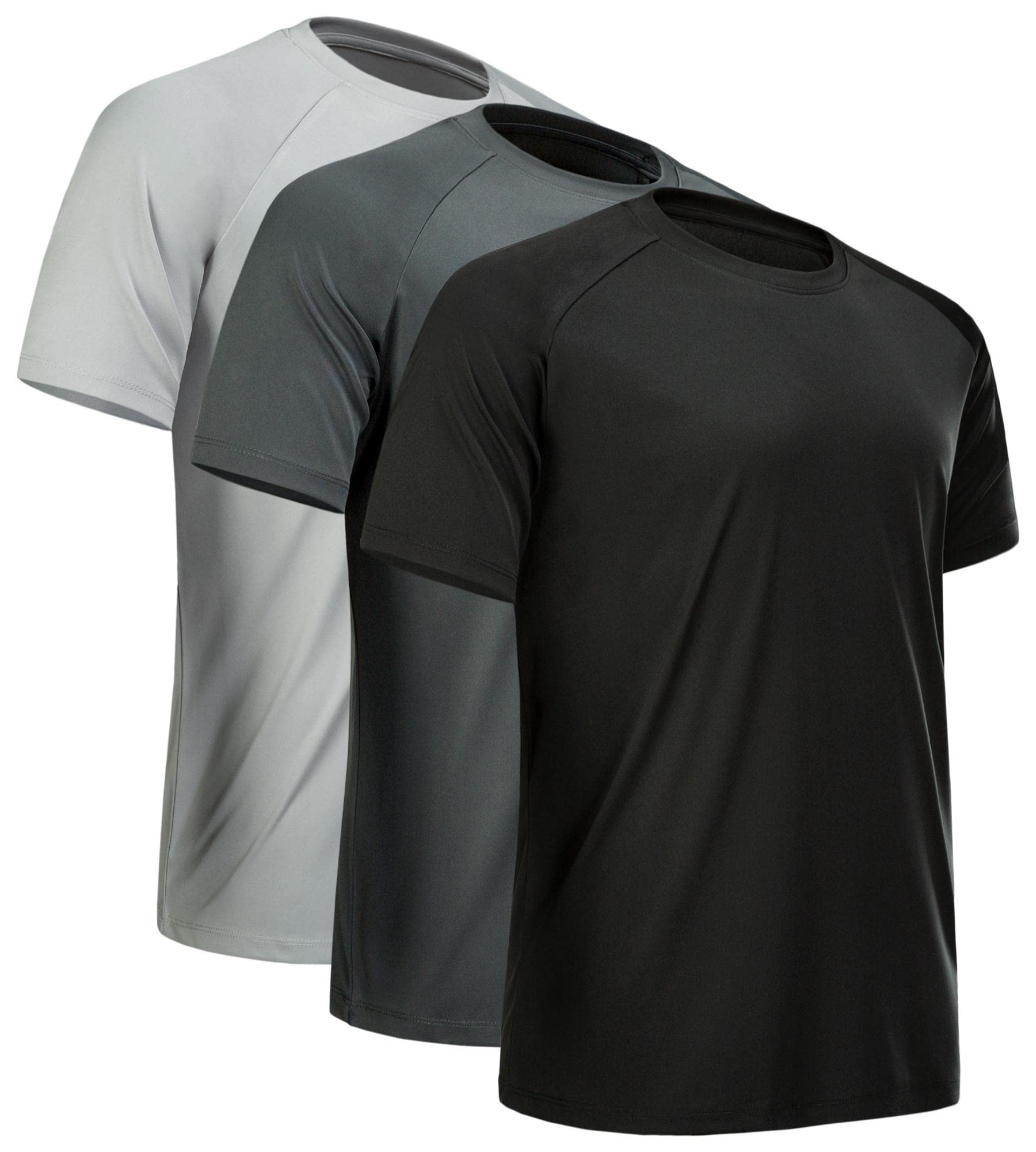 CE' CERDR Men's Quick Dry Performance Workout Shirts - Moisture Wicking Athletic Short Sleeve T-Shirts for Gym, Running & Outdoor Activities