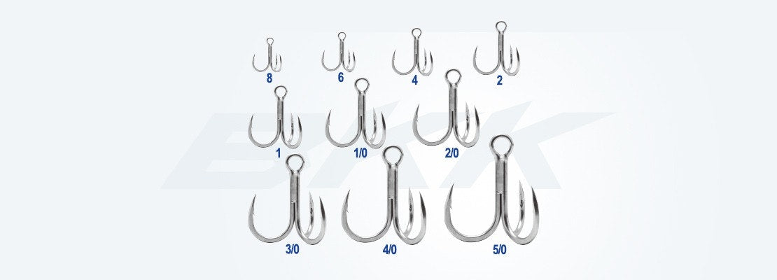 BKK Raptor Z Treble Fishing Hooks - Sharp High Carbon Steel Hooks for Bass, Trout, and Saltwater Fishing - Perfect for Freshwater and Saltwater Anglers