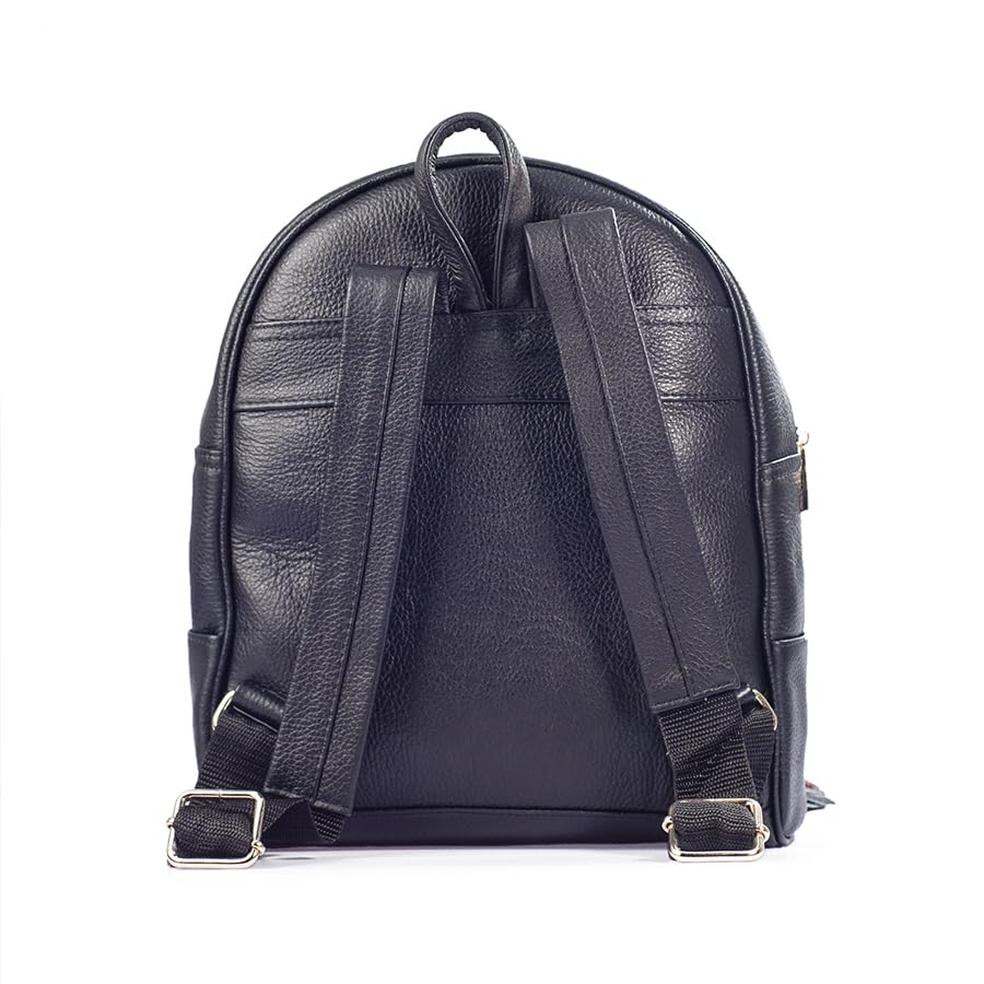 Handcrafted Leather Backpack for Women - Chiapas Model with Chiseled Engraving | Stylish & Durable Travel, Work & College Bag