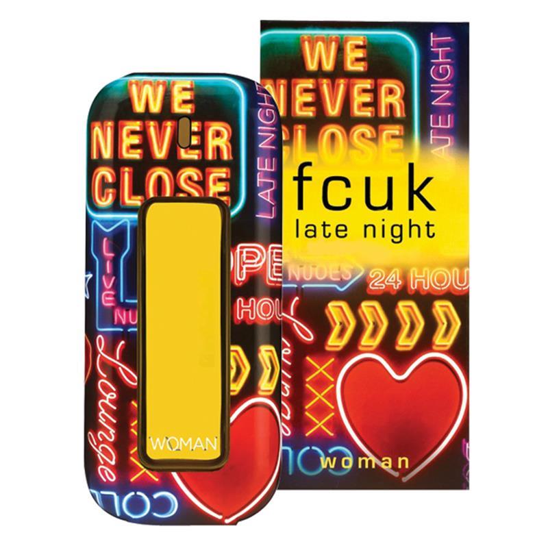 FCUK Late Night Women's Eau de Toilette Spray 100ml - Fragrance for Evening Out & Special Occasions