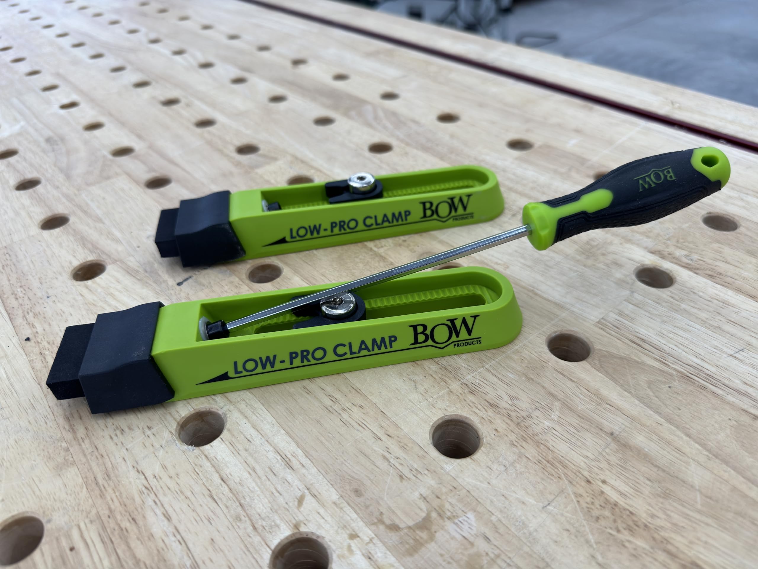 BOW Products Low Profile Clamping Kit - CNC Machine Clamps, MFT Table Clamps, Workbench Hold Downs with Interchangeable Tips & Hardware - Perfect for Woodworking, Metalworking & DIY Projects