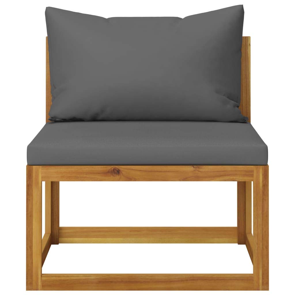 Outdoor Patio Furniture Set 4-Piece - Lightweight Acacia Wood Garden Lounge Set with Cushions - Fast Shipping - Perfect for Backyard, Poolside & Outdoor Relaxation
