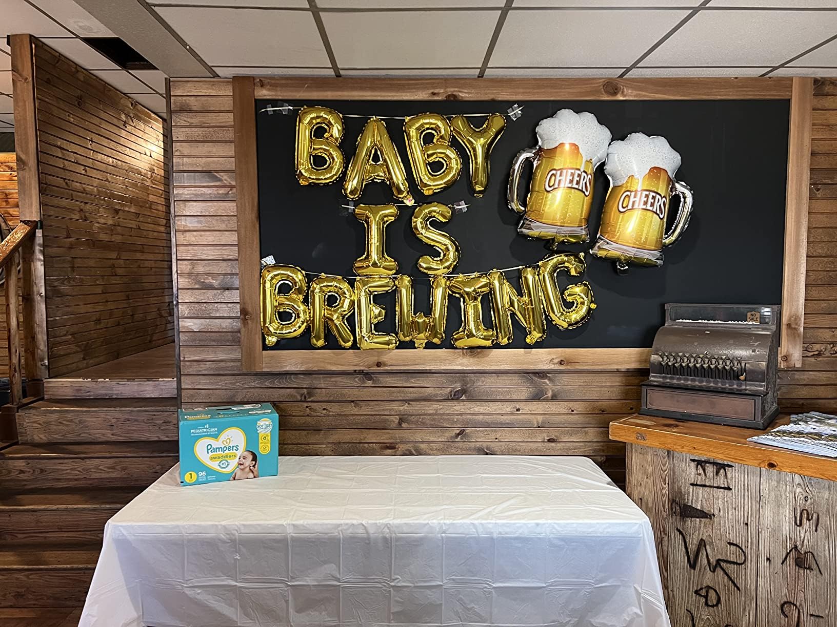 JeVenis Baby Brewing Balloons & Banner Set - Gender Reveal & Baby Shower Decorations for Gender Announcement Parties, Nursery Decor, and Special Celebrations