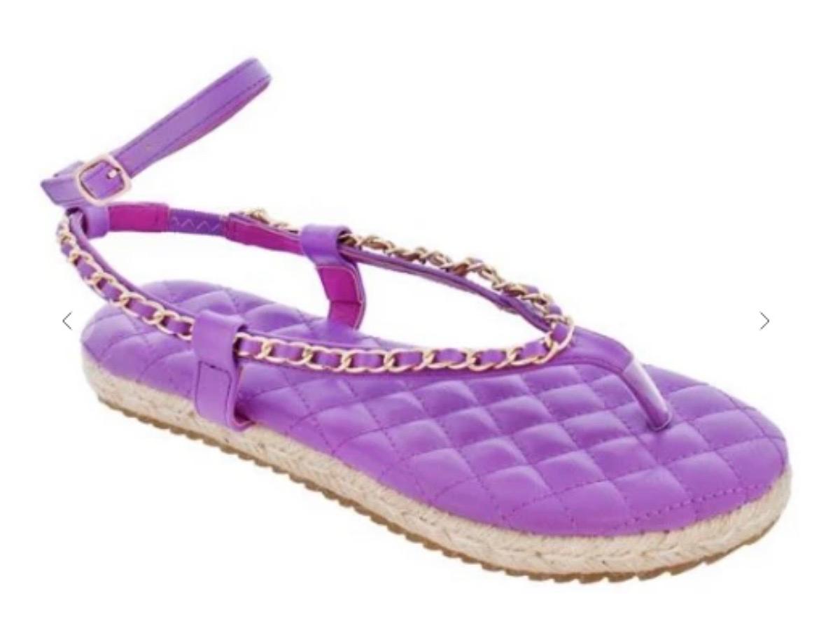 Nikole Women's Comfortable Purple Sandals - Lightweight & Stylish for Beach, Vacation, and Summer Outfits
