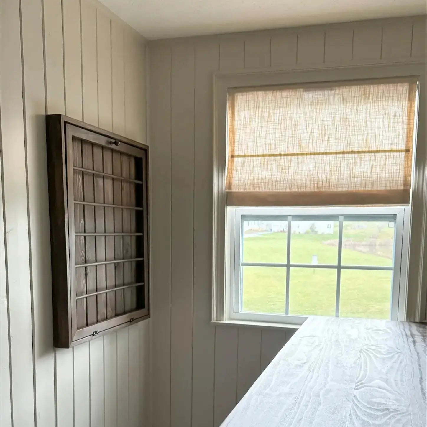 Linen Roman Shade Cordless Window Treatment - Blackout Custom Size for Living Room & Bedroom | Home Decor & Light Control Solution