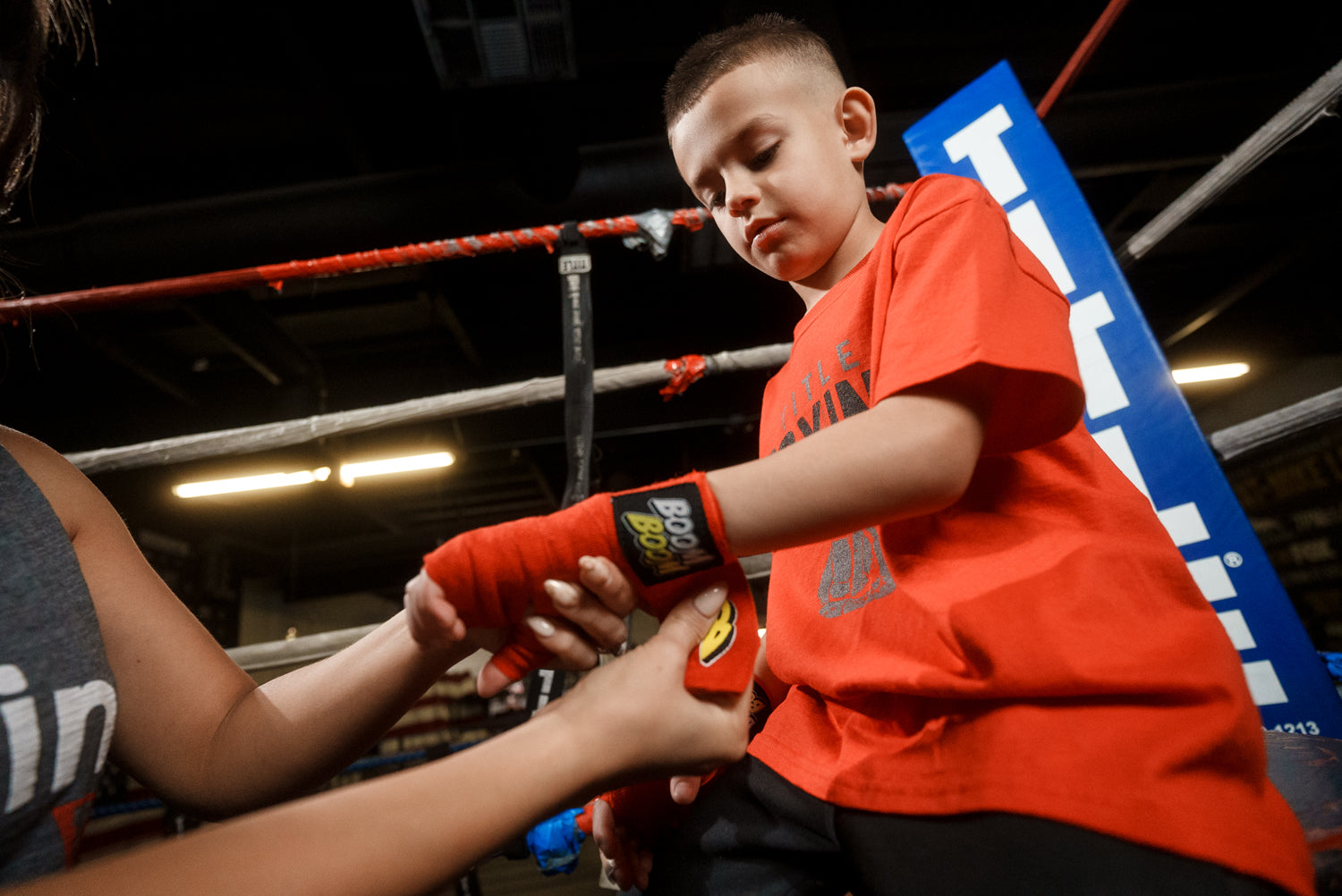 BOOM BOOM Boxing Youth Flex Hand Wraps - Premium Hand Protection for Boxing, MMA & Training - Ideal for Kids & Teens - Perfect for Gym, Sparring & Fitness Workouts
