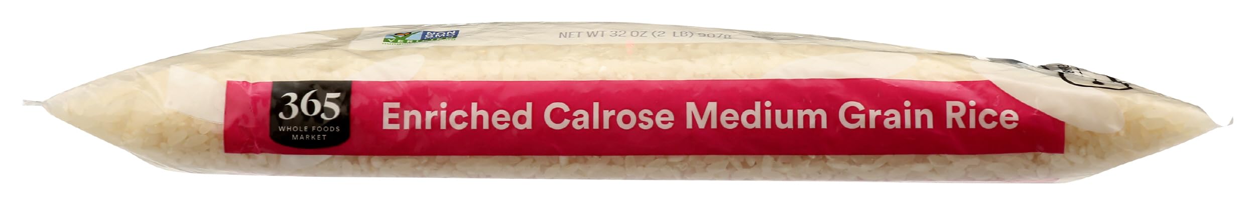 365 by Whole Foods Market, Organic Medium Grain Calrose Rice, Enriched with Vitamins, 32 Ounce (Pack of 1) - Perfect for Sushi, Rice Bowls, and Asian Cuisine