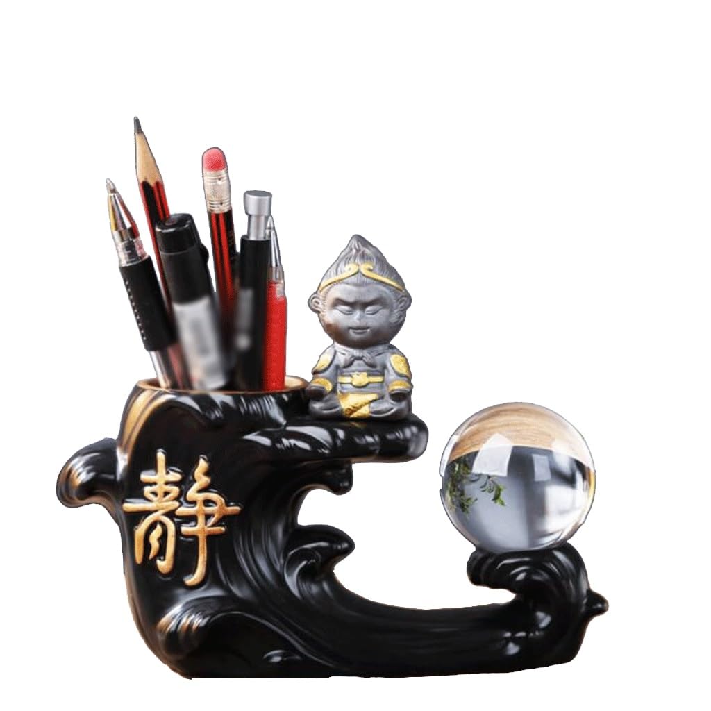 Vintage Nordic Style Pen Holder - Cute Office & Student Desk Organizer for Home, School, and Workspace Decor