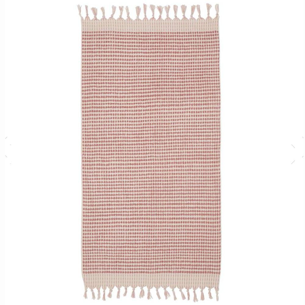Premium Crescent Towel - Soft & Absorbent Dusty Pink Bath Towel for Spa, Beach, and Home Luxury