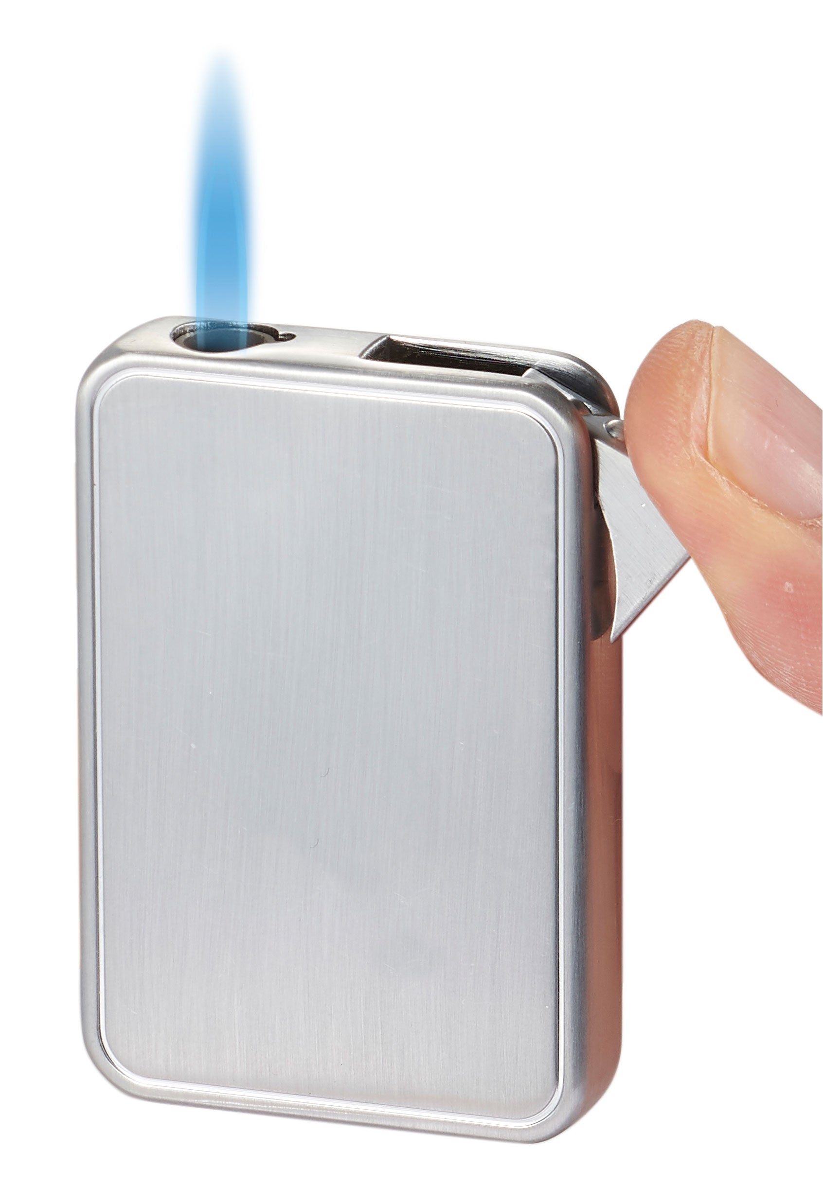 Premium Visol Elk Single Flame Cigar Lighter in Silver - Perfect for Cigar Aficionados & Outdoor Enthusiasts