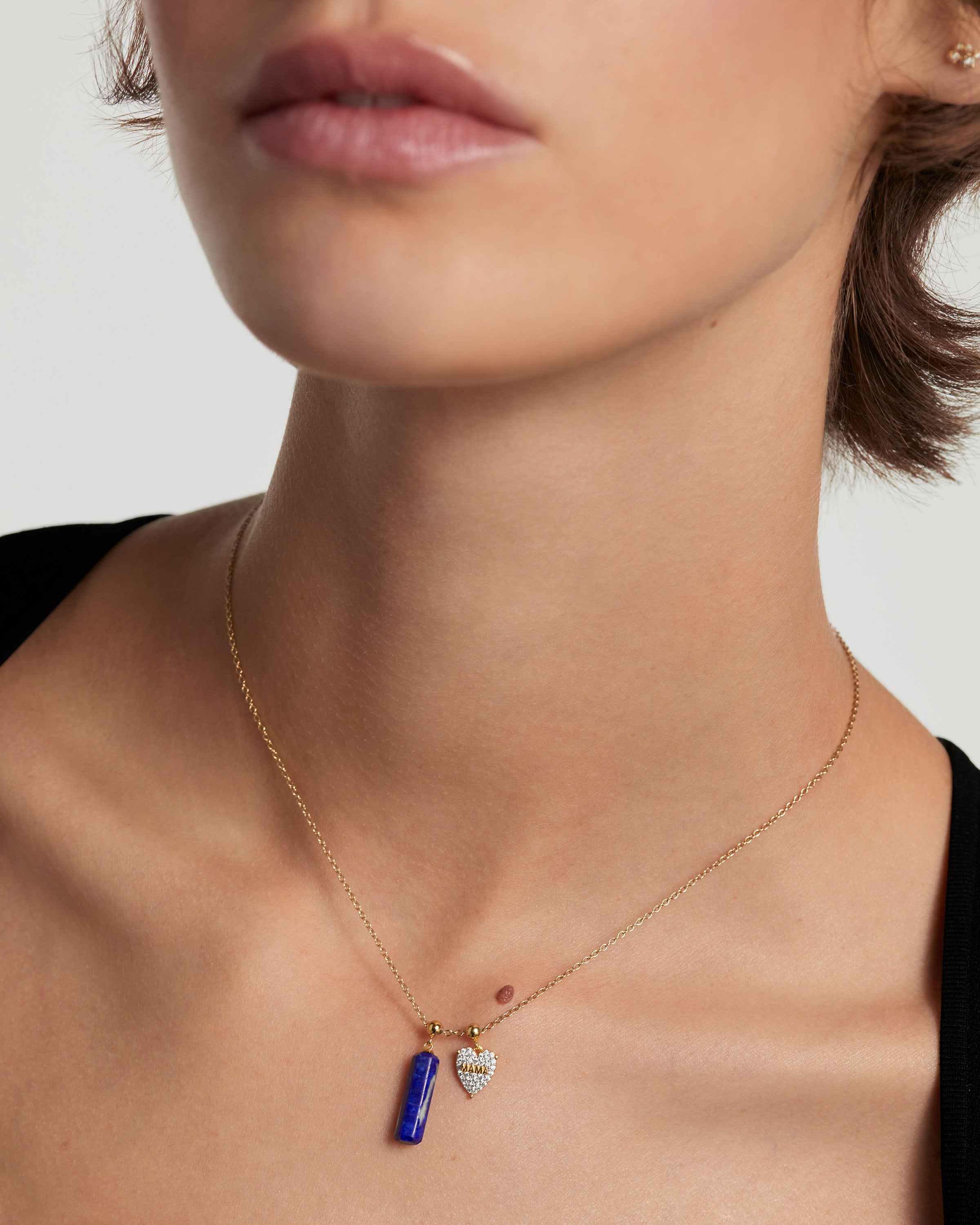 Genuine Lapis Lazuli Charm Pendant - Natural Stone Jewelry for Spiritual Healing & Meditation - Perfect for Yoga, Energy Balancing & Gift Giving