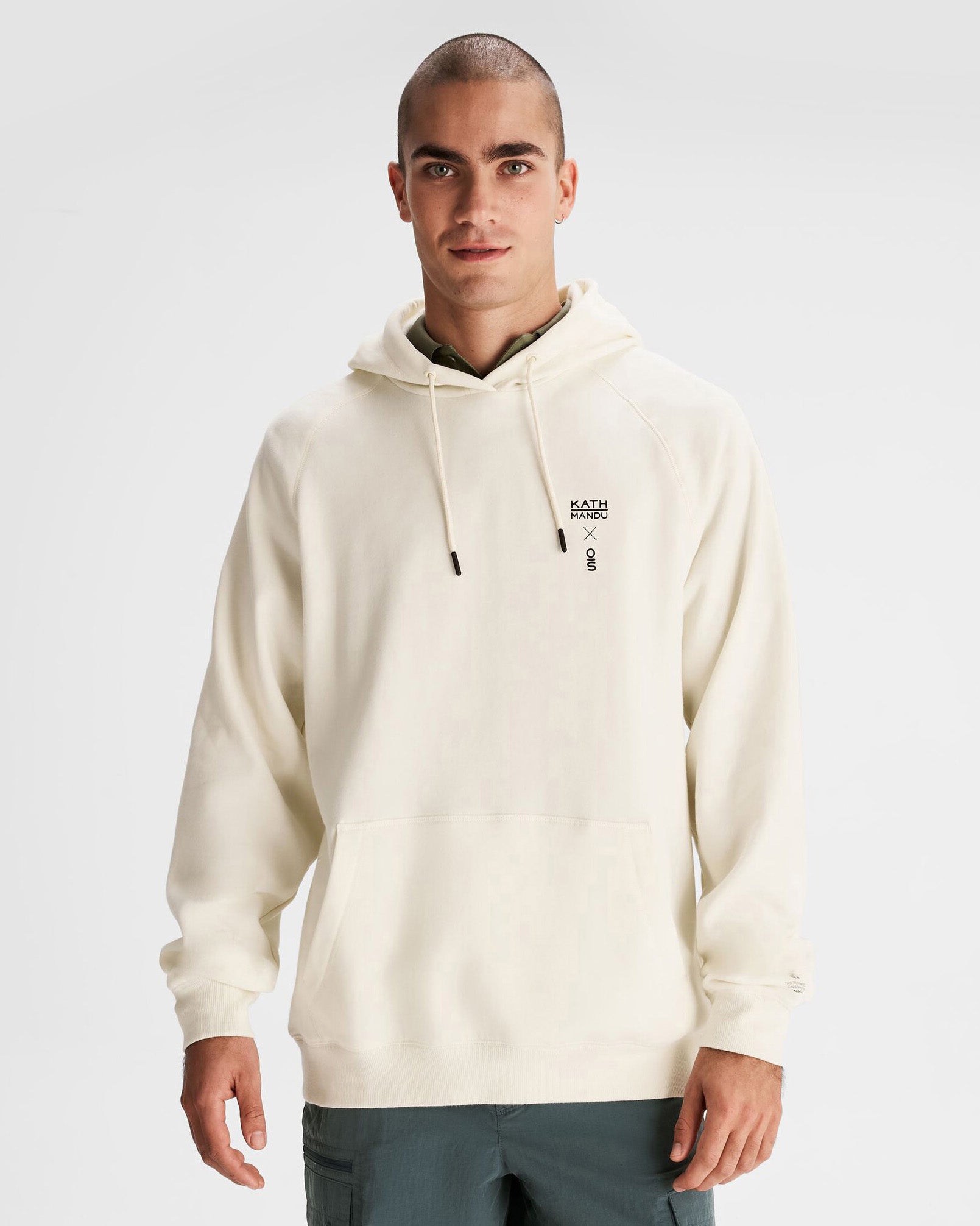 O.Smither Men's Basic Hoodie - Natural Color Cotton Pullover Sweatshirt for Casual Wear & Street Style Fashion