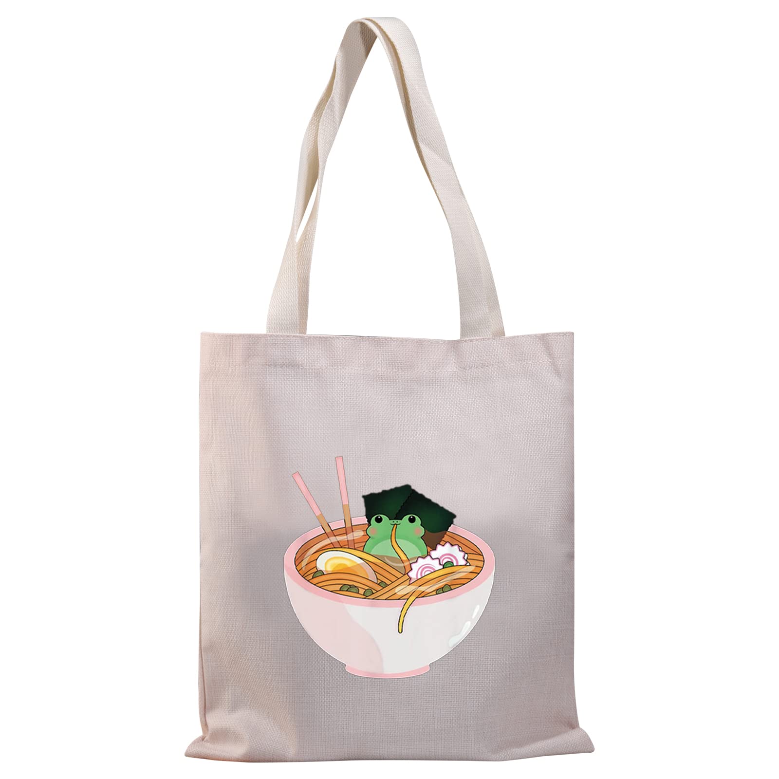 BDPWSS Funny Frog Tote Bag - Cute Frog Lover Shoulder Bag for Women, Unique Gift for Frog Enthusiasts - Perfect for Shopping, Beach, Work & Daily Use