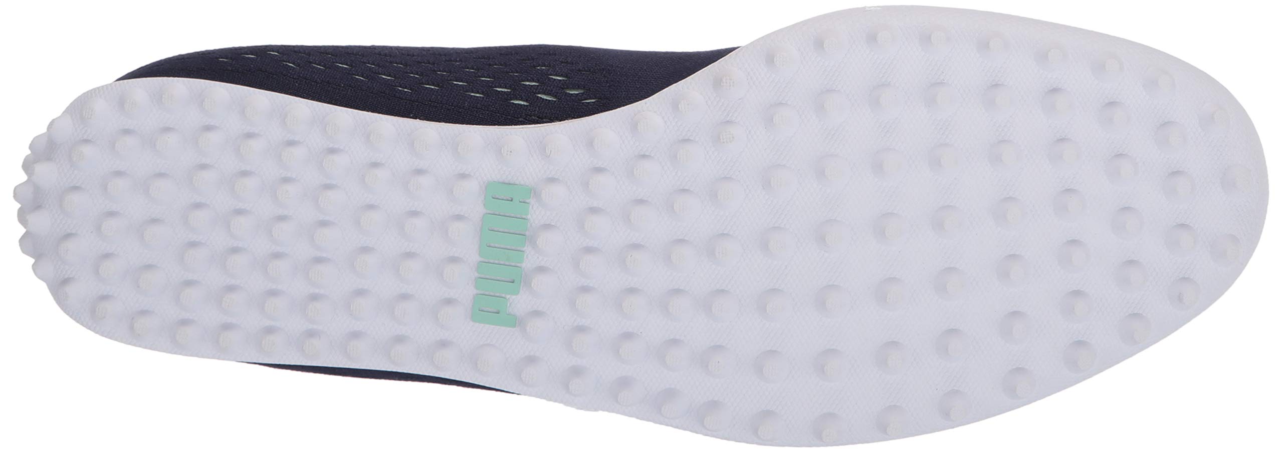 Puma Women's Monolite Cat Engineered Mesh Golf Shoes - Peacoat & Mist Green - Size 10 M US - Lightweight & Breathable for Comfortable Golfing & Walking