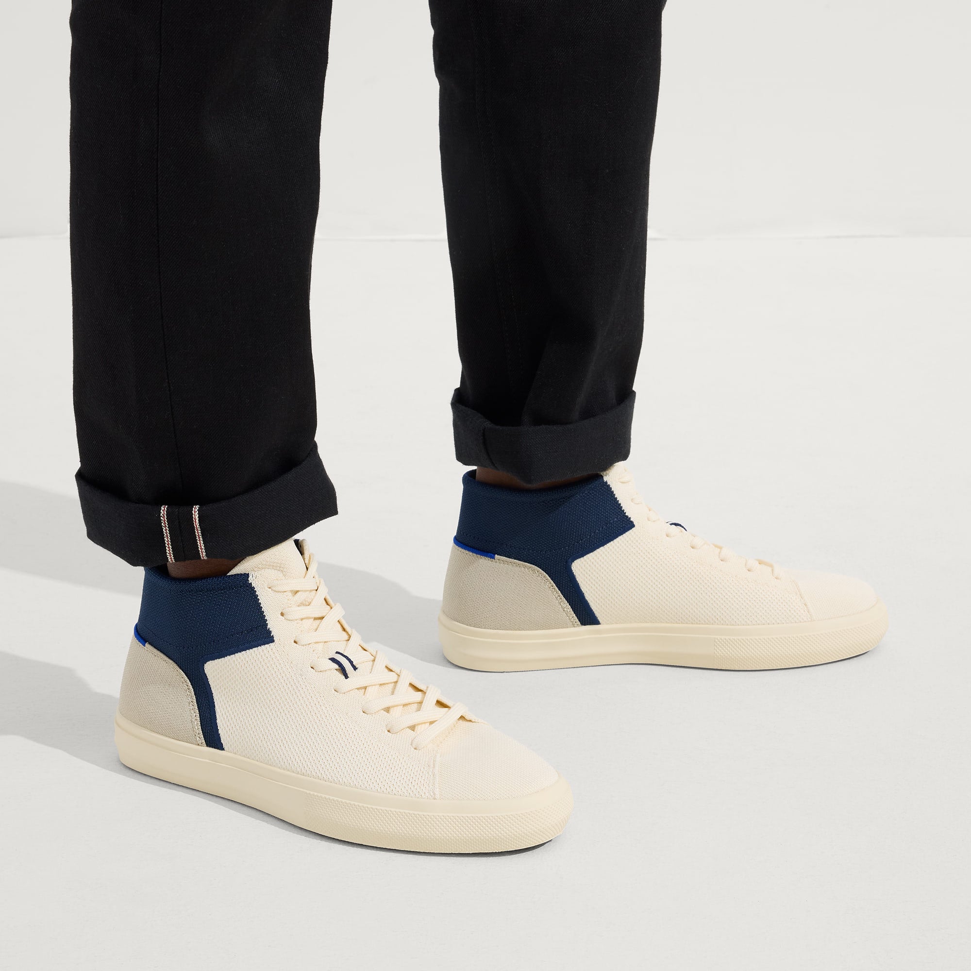 Men's High Top Sneakers - Hudson Retro Basketball Shoes for Men | Comfortable & Stylish Casual Sneakers for Walking, Running & Streetwear Fashion
