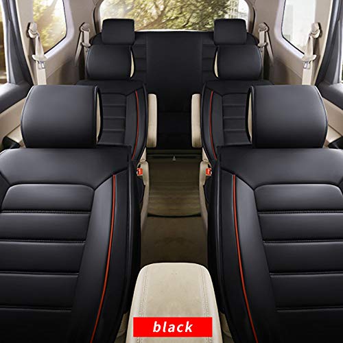 Premium 3D Surround Luxury PU Leather Car Seat Covers Full Set - 7-Seat Design, Front & Rear Cushions | Airbag Compatible for Most Cars, Trucks & SUVs | Perfect for Road Trips, Daily Commutes & Family Travel