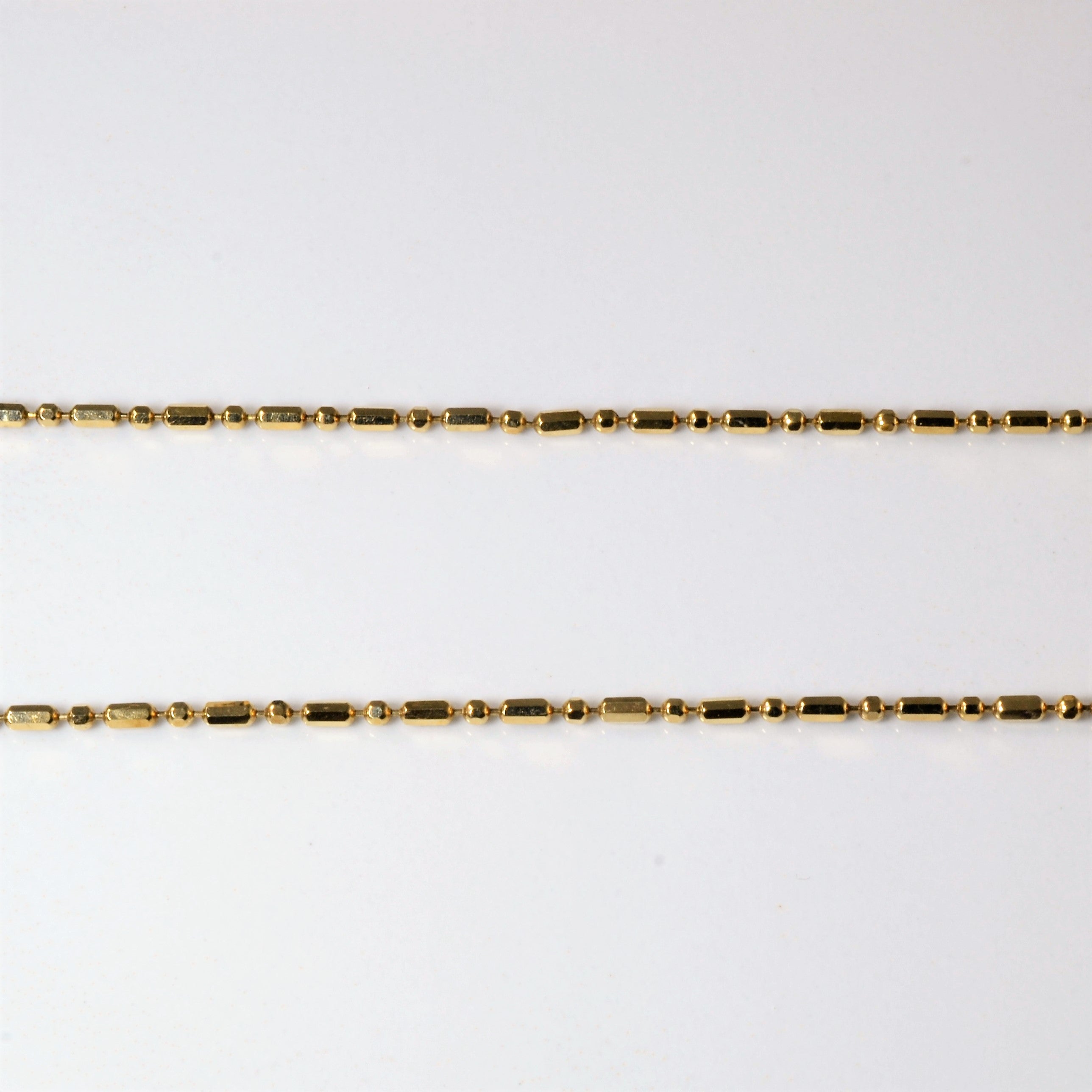 10K Yellow Gold Long & Short Chain Necklace for Women | 18 Inches | Perfect for Layering, Everyday Wear & Special Occasions