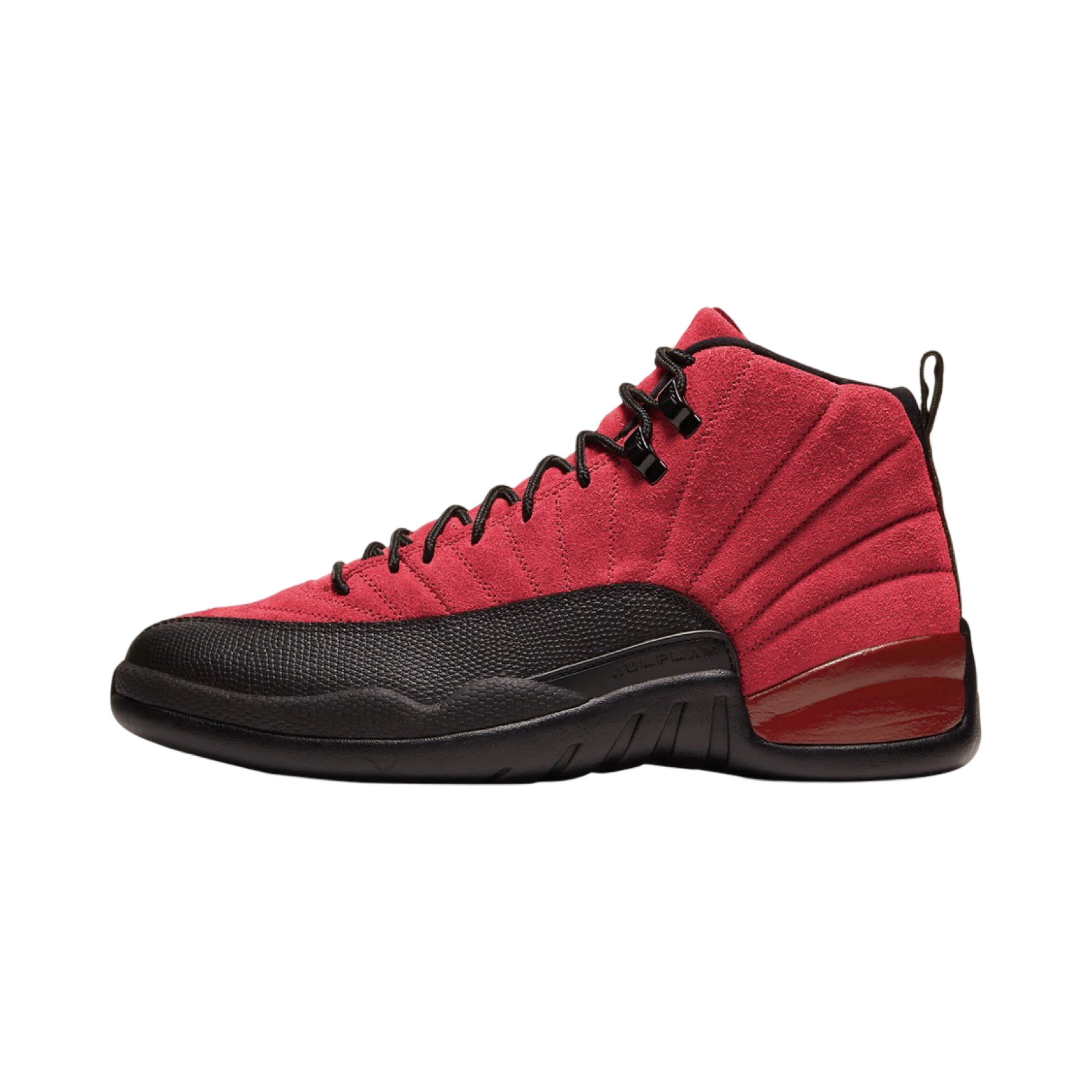 Air Jordan 12 Retro Reverse Flu Game Basketball Shoes - Gym Red & Black Colorway - Perfect for Streetwear, Sneaker Collecting and Basketball Games