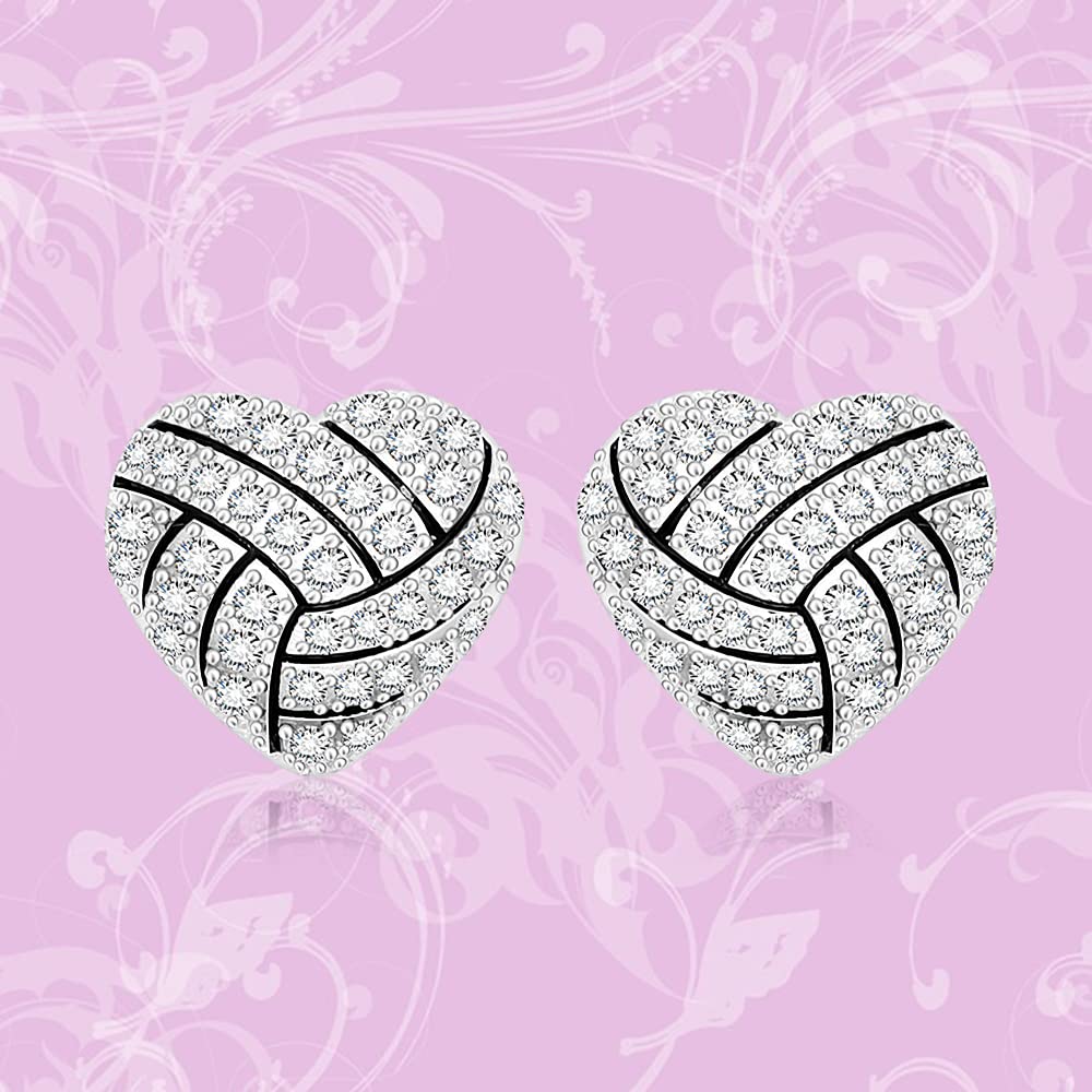 Baseball & Volleyball Stud Earrings for Women - Sterling Silver Panda, Horse, Cardinal & Frog Jewelry - Perfect Gift for Softball Fans & Sports Lovers - Great for Game Days, Parties & Casual Wear