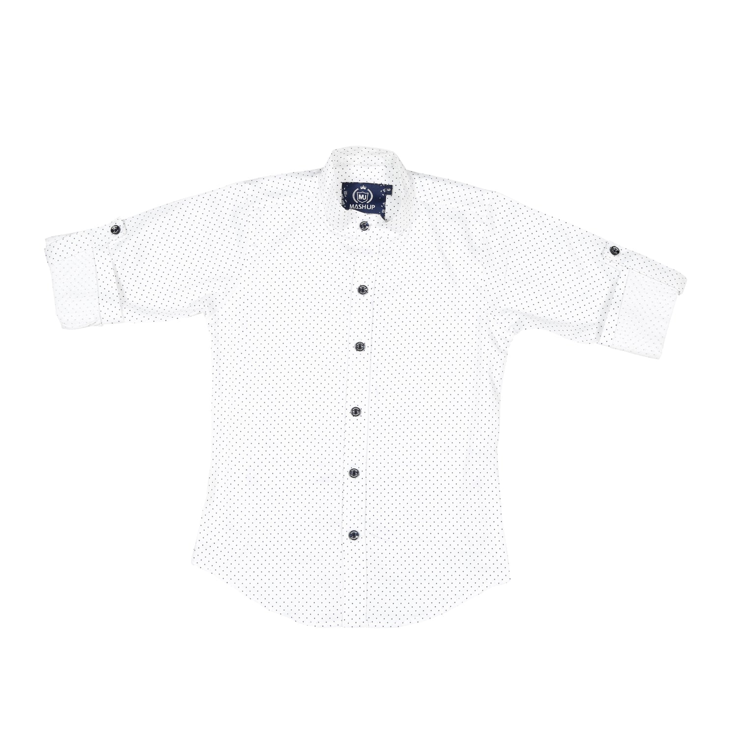 Stylish Black Self Textured Nehru Jacket & Polka Dot Print Shirt for Men - Perfect for Casual Outings, Parties, and Festive Occasions