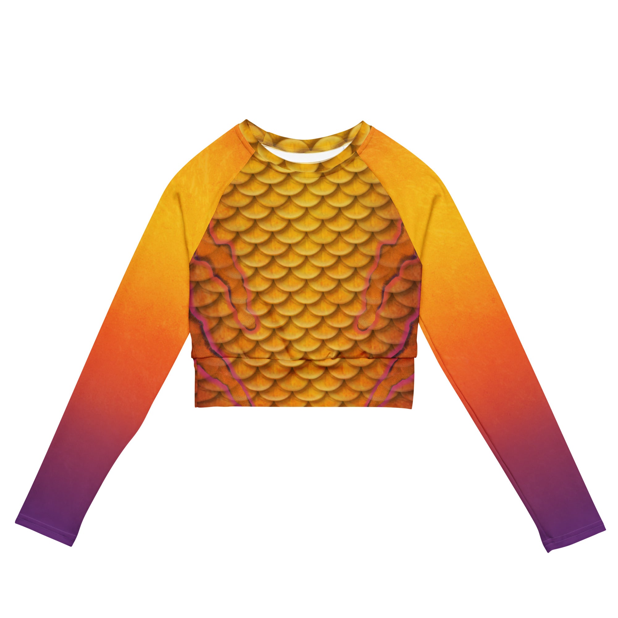 Mimosa Eco-Friendly Cropped Rash Guard - UPF 50+ Sun Protection for Surfing, Swimming & Beach Activities
