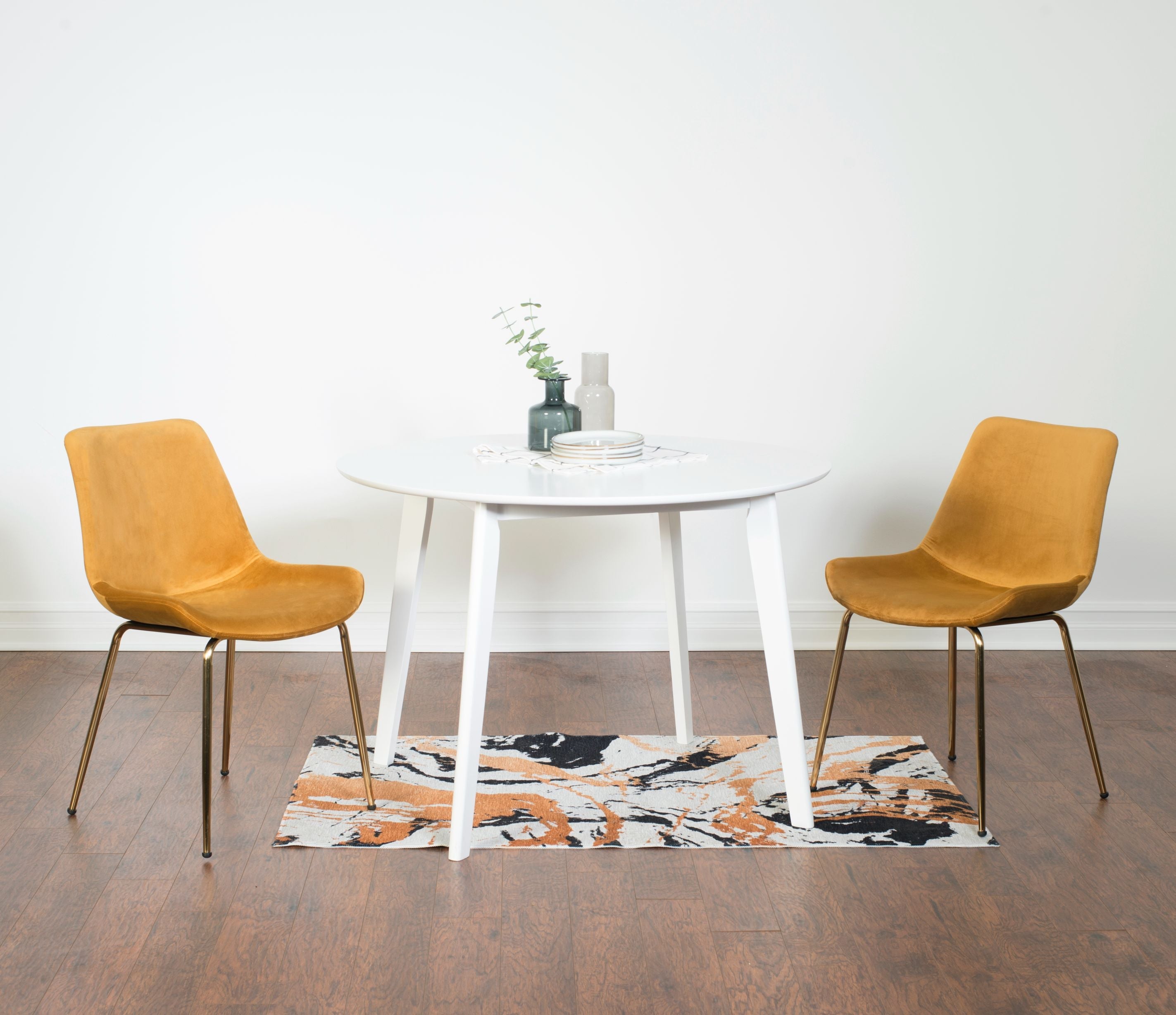 Roundhill Furniture Aufurr 3-Piece Modern Dining Set - 36