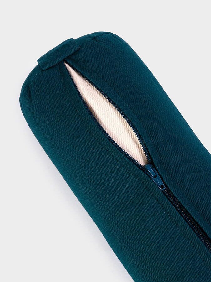 Organic Buckwheat Mini Yoga Bolster - Support for Meditation, Prenatal & Restorative Yoga - Perfect for Home & Studio Use