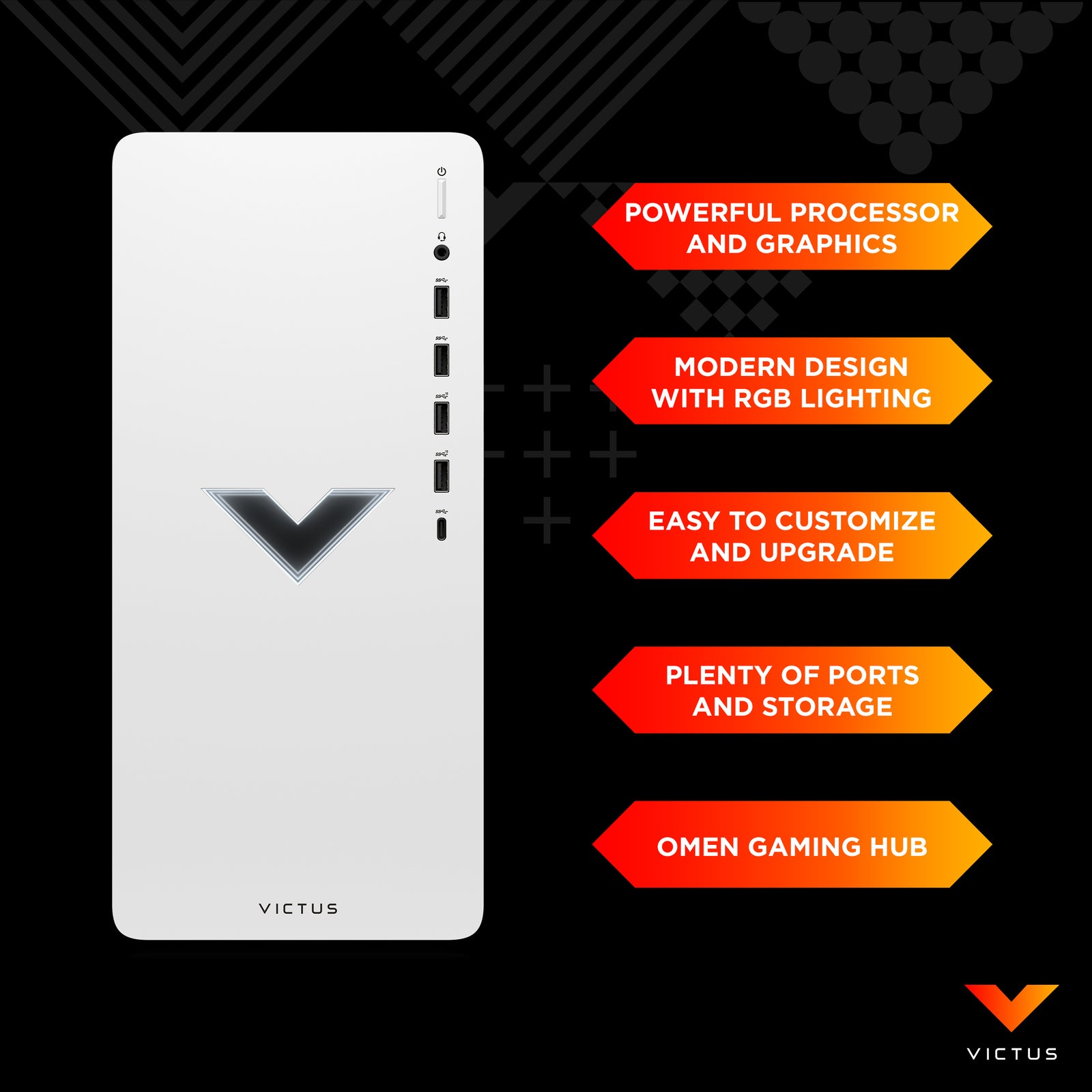 Victus by HP 15L Gaming Desktop TG02-0055t - Intel Core i5, 16GB RAM, 512GB SSD, Intel Arc A380 - Windows 11 Home - Powerful Gaming PC for Esports & Streaming