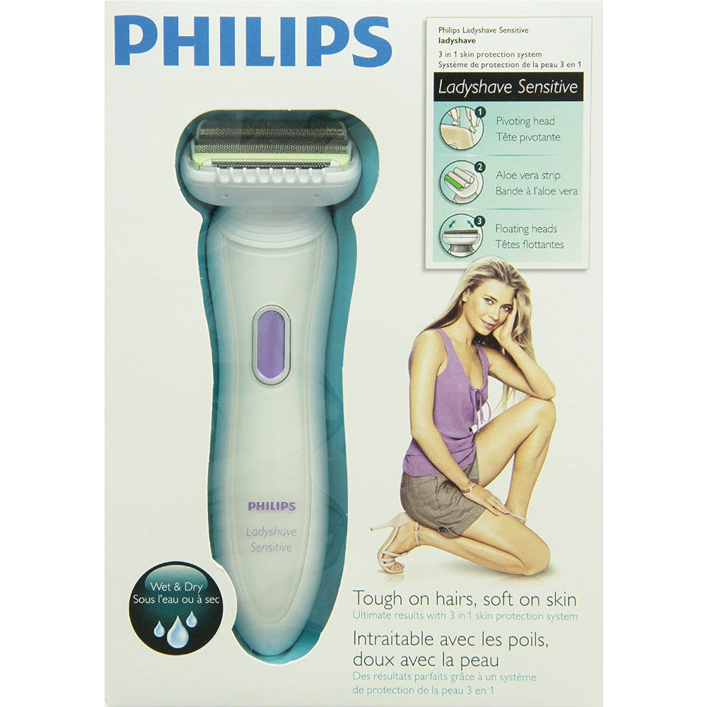 Refurbished PHILIPS Ladyshave HP6366/00 with Pivoting Head - Home Essentials Warranty | Smooth Shaving for Legs & Underarms at Home