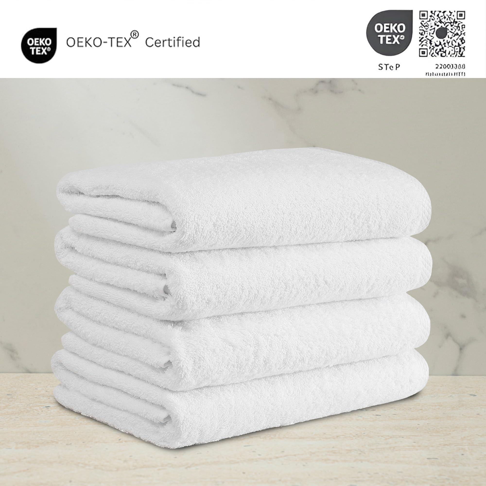 Premium 32-Piece Turkish Cotton Bath Towel Set - 100% Organic, Quick-Drying & Ultra Absorbent | 27