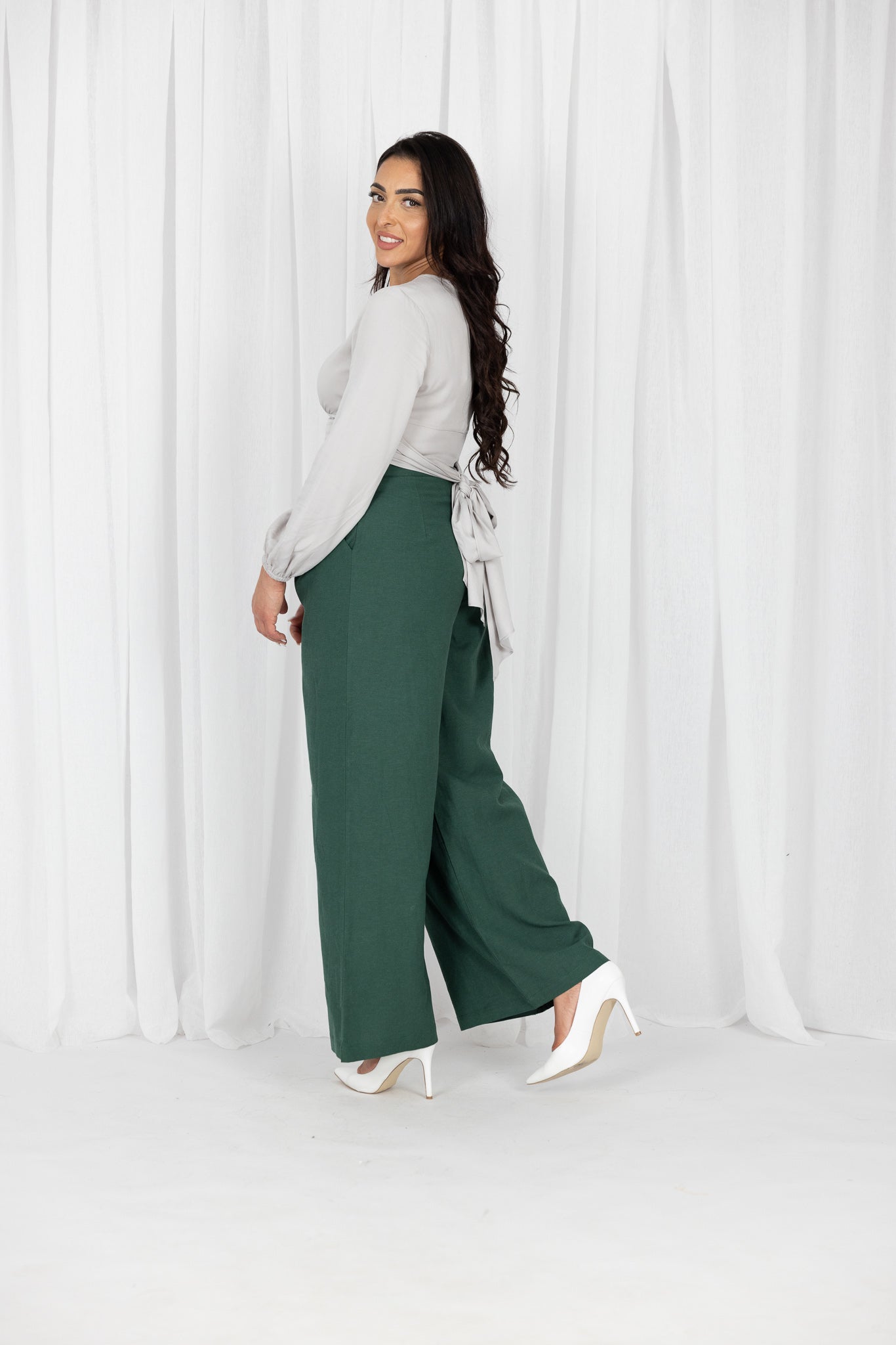 Chana Linen Wide Leg Pants for Women - Comfortable High Waisted Summer Trousers | Perfect for Beach, Vacation & Boho Style Outfits